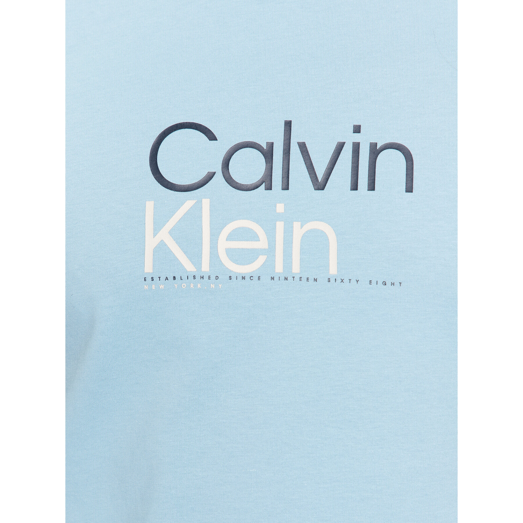 Calvin Klein Тишърт K10K111841 Син Regular Fit - Pepit.bg