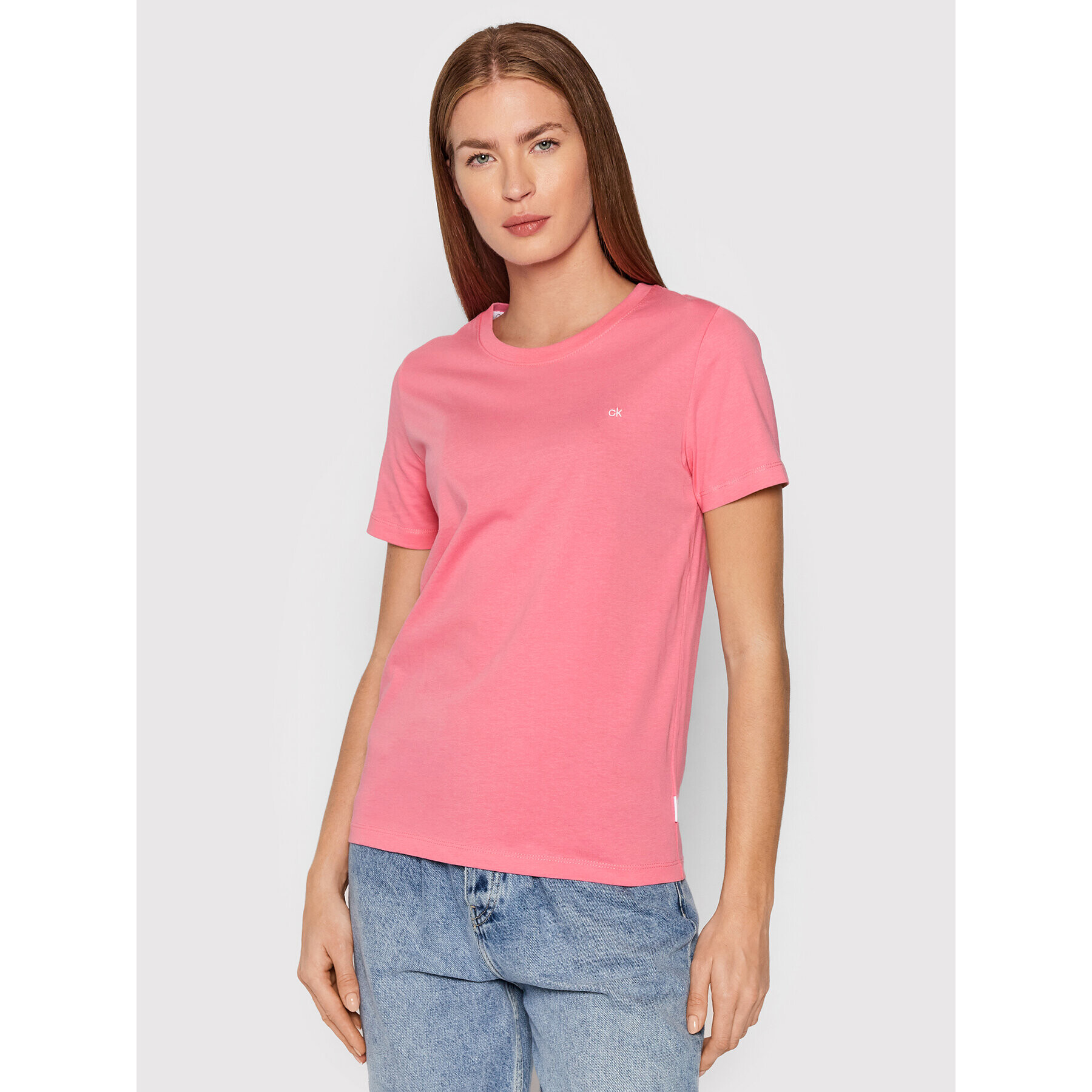 Calvin Klein Тишърт K20K202132 Розов Regular Fit - Pepit.bg