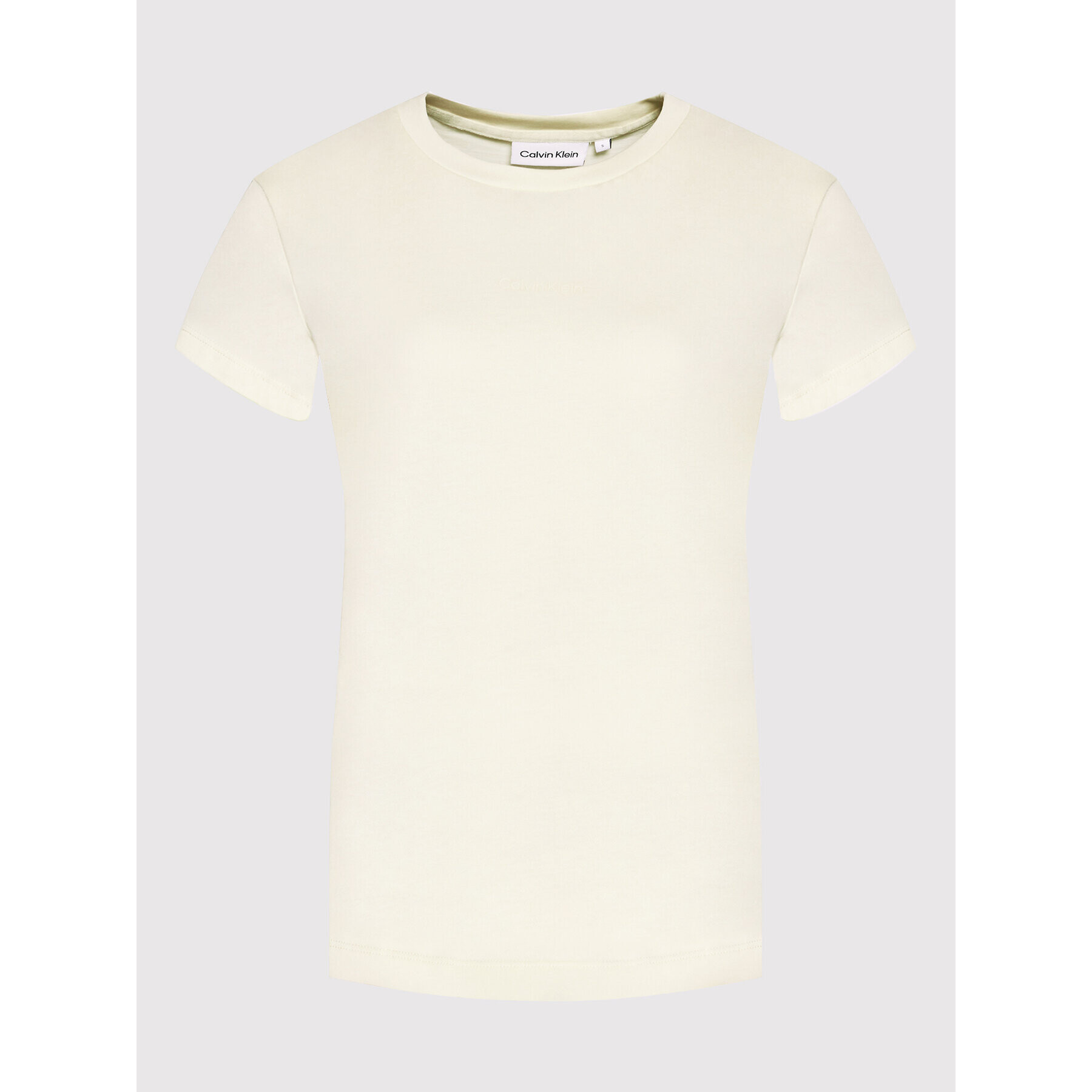Calvin Klein Тишърт K20K203677 Жълт Regular Fit - Pepit.bg