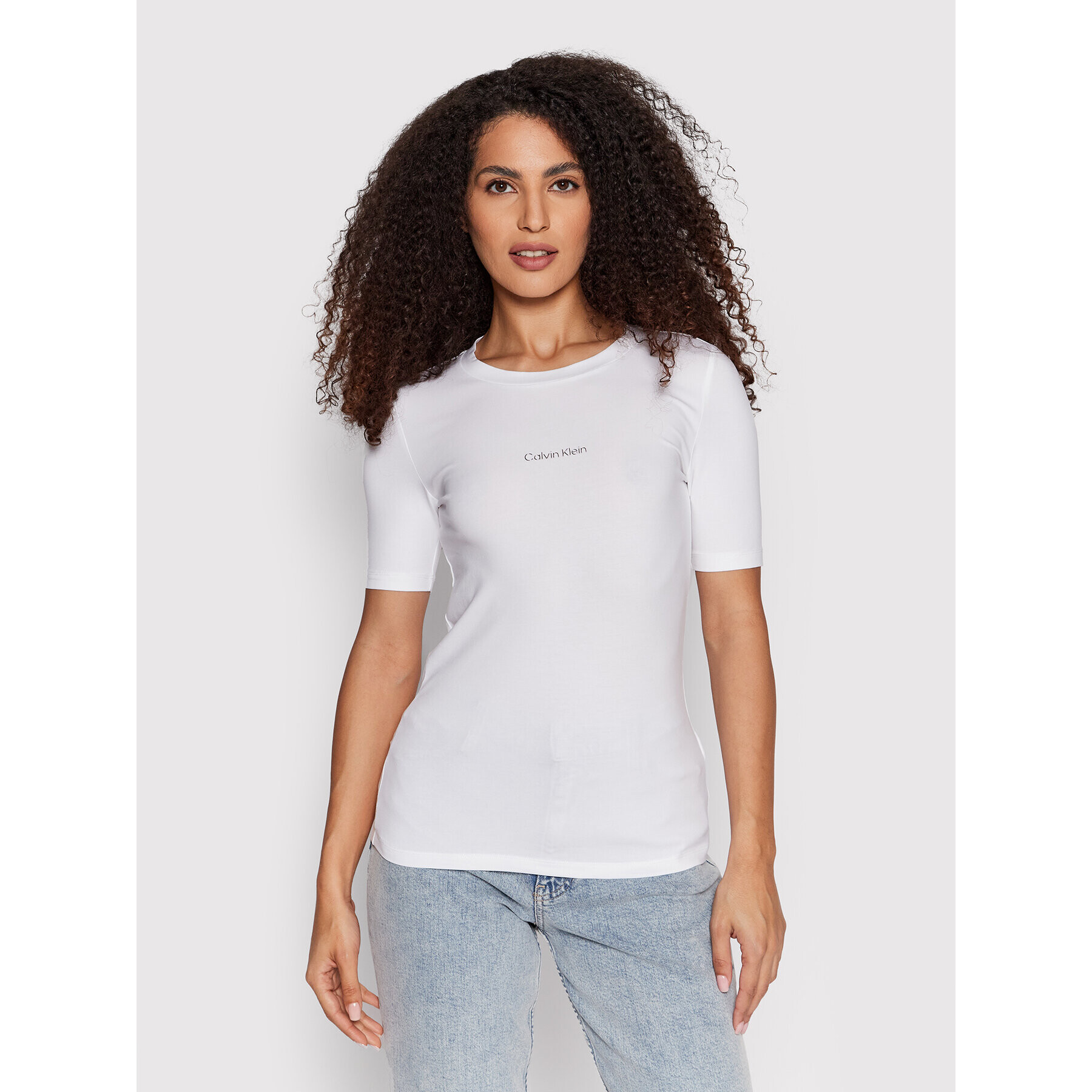 Calvin Klein Тишърт K20K203754 Бял Regular Fit - Pepit.bg