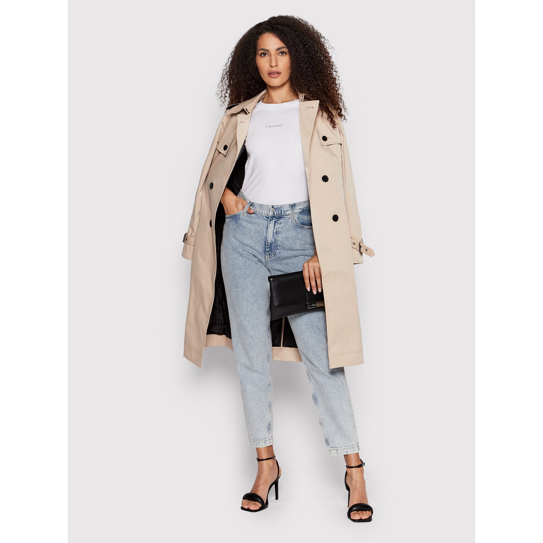 Calvin Klein Тишърт K20K203754 Бял Regular Fit - Pepit.bg