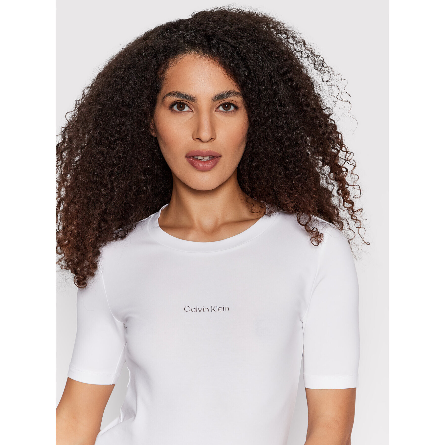 Calvin Klein Тишърт K20K203754 Бял Regular Fit - Pepit.bg