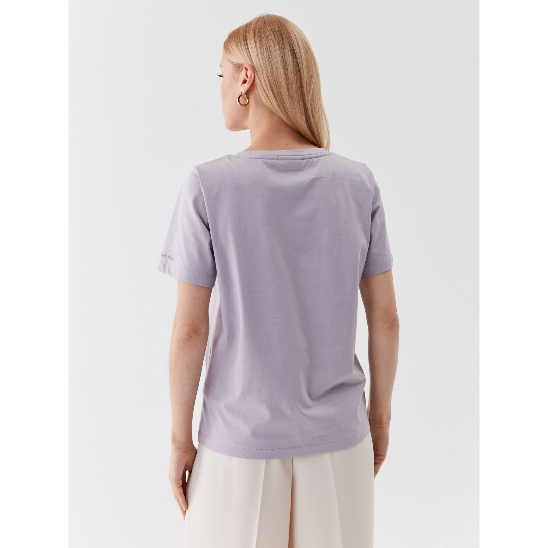 Calvin Klein Тишърт K20K205338 Виолетов Relaxed Fit - Pepit.bg