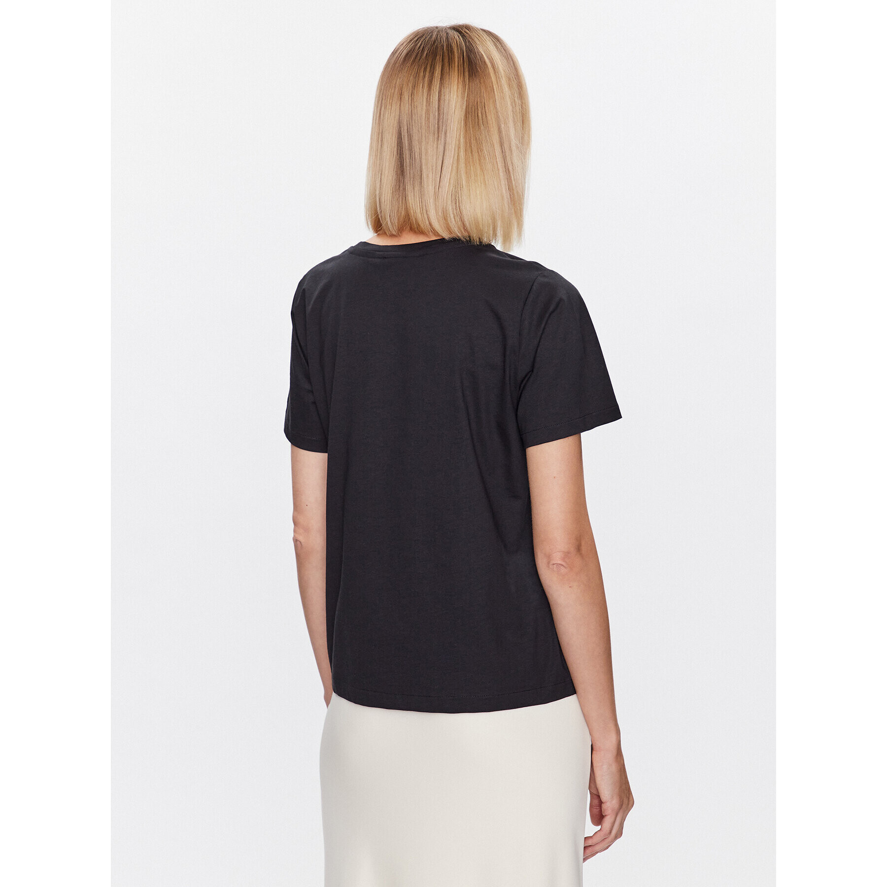 Calvin Klein Тишърт K20K205410 Черен Regular Fit - Pepit.bg