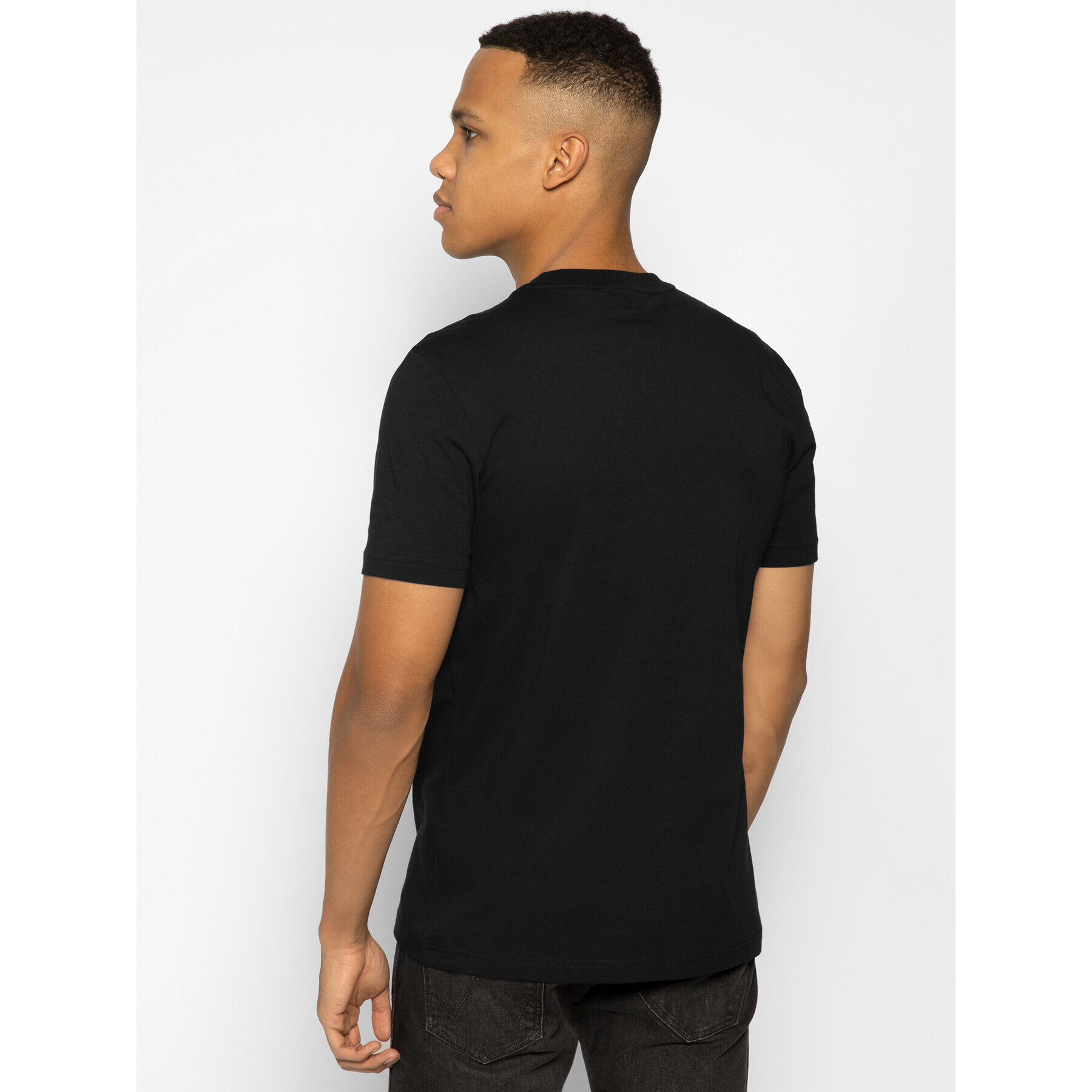 Calvin Klein Тишърт Logo Embroidery K10K104061 Черен Regular Fit - Pepit.bg