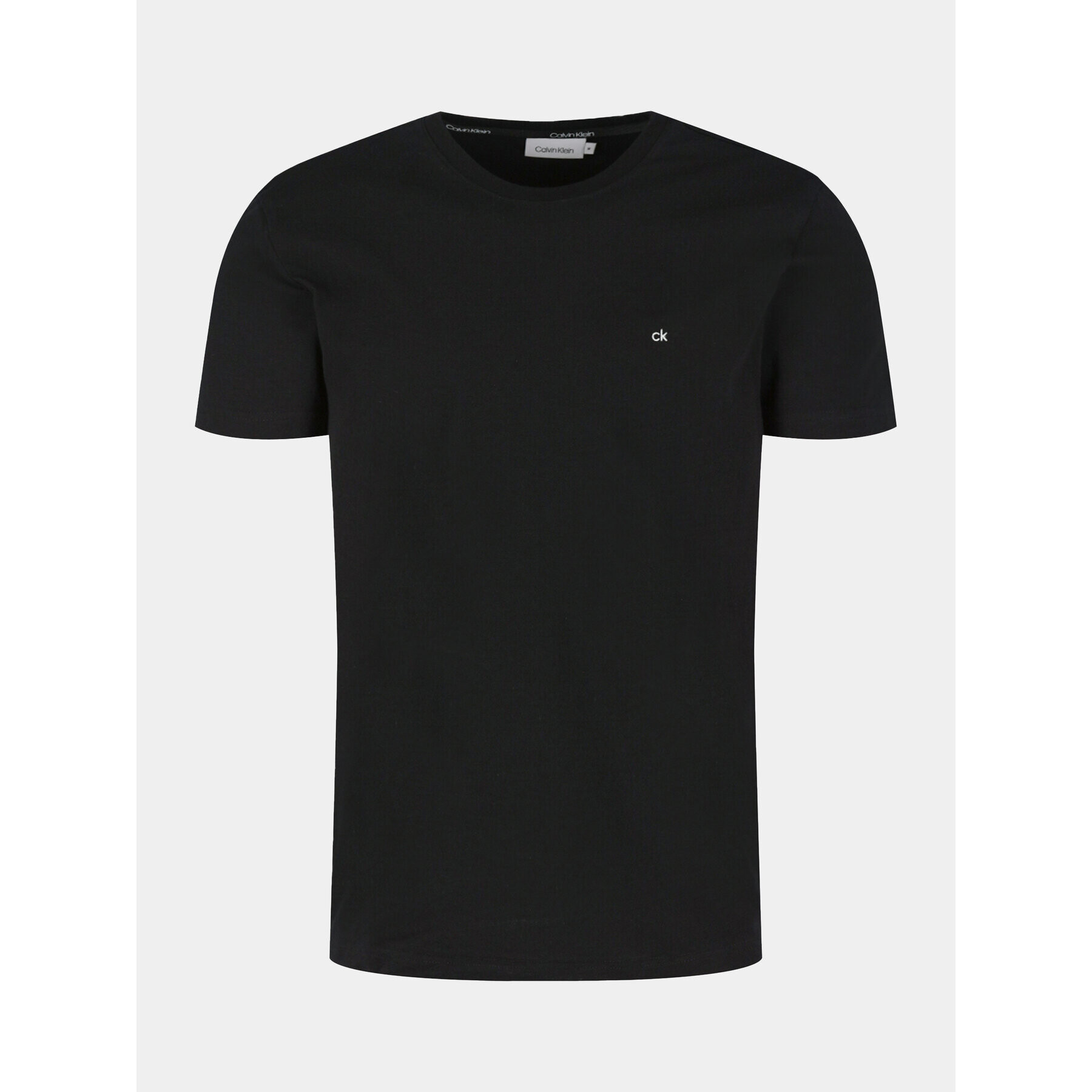 Calvin Klein Тишърт Logo Embroidery K10K104061 Черен Regular Fit - Pepit.bg