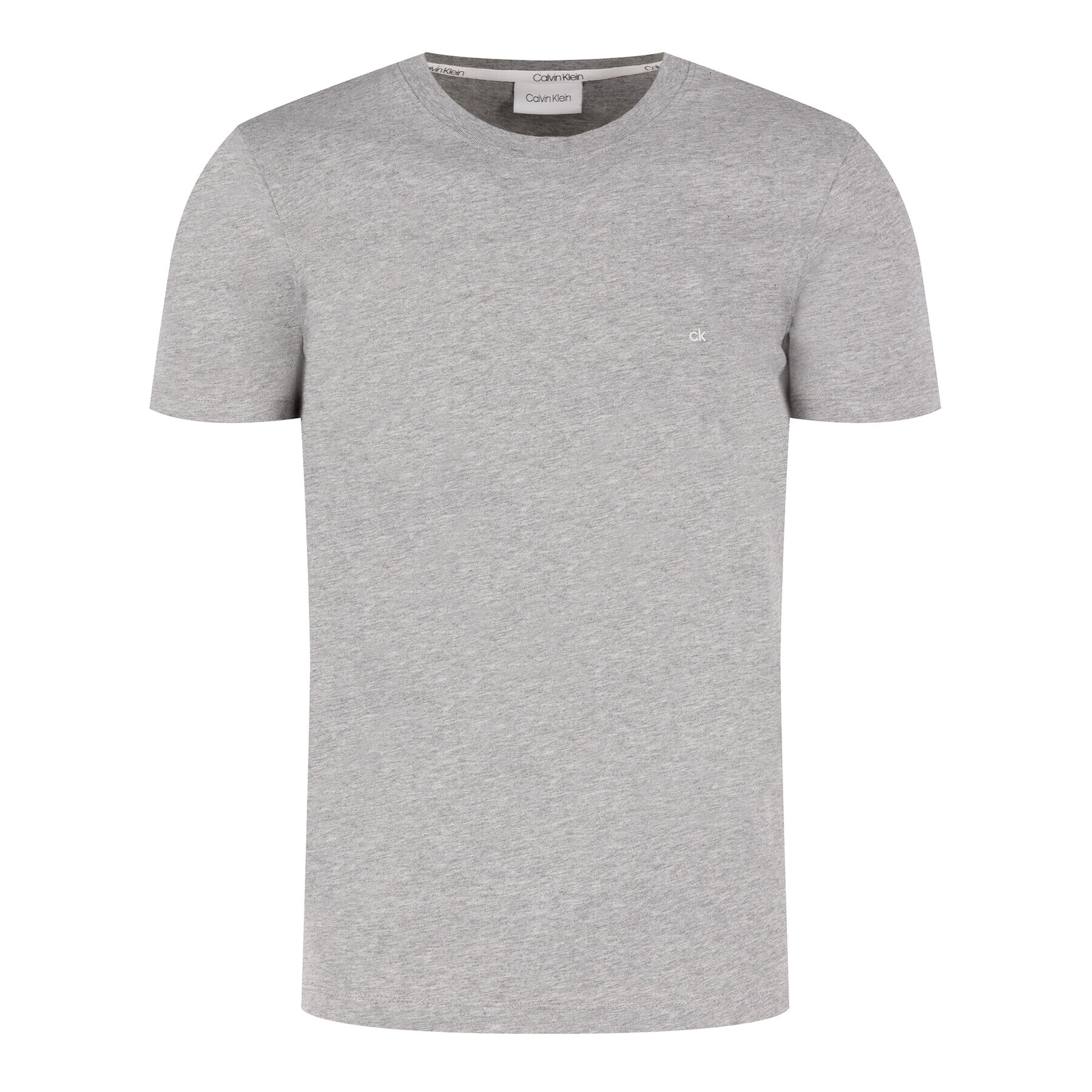 Calvin Klein Тишърт Logo Embroidery K10K104061 Сив Regular Fit - Pepit.bg