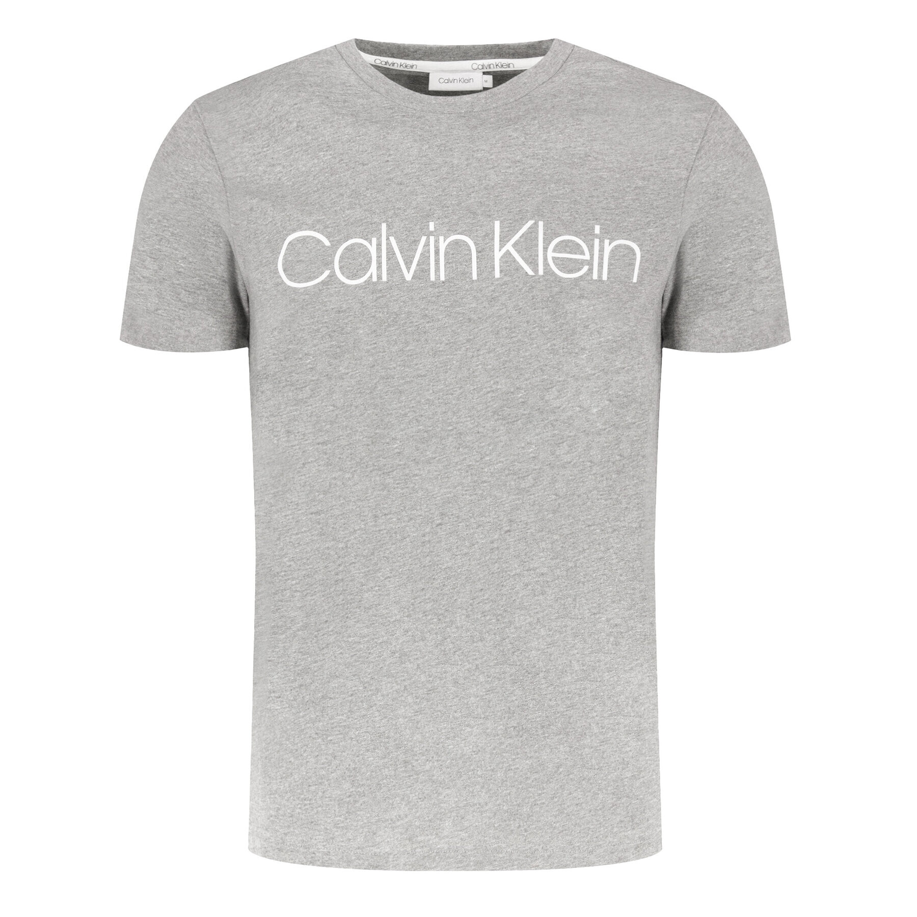 Calvin Klein Тишърт Logo K10K104063 Сив Regular Fit - Pepit.bg