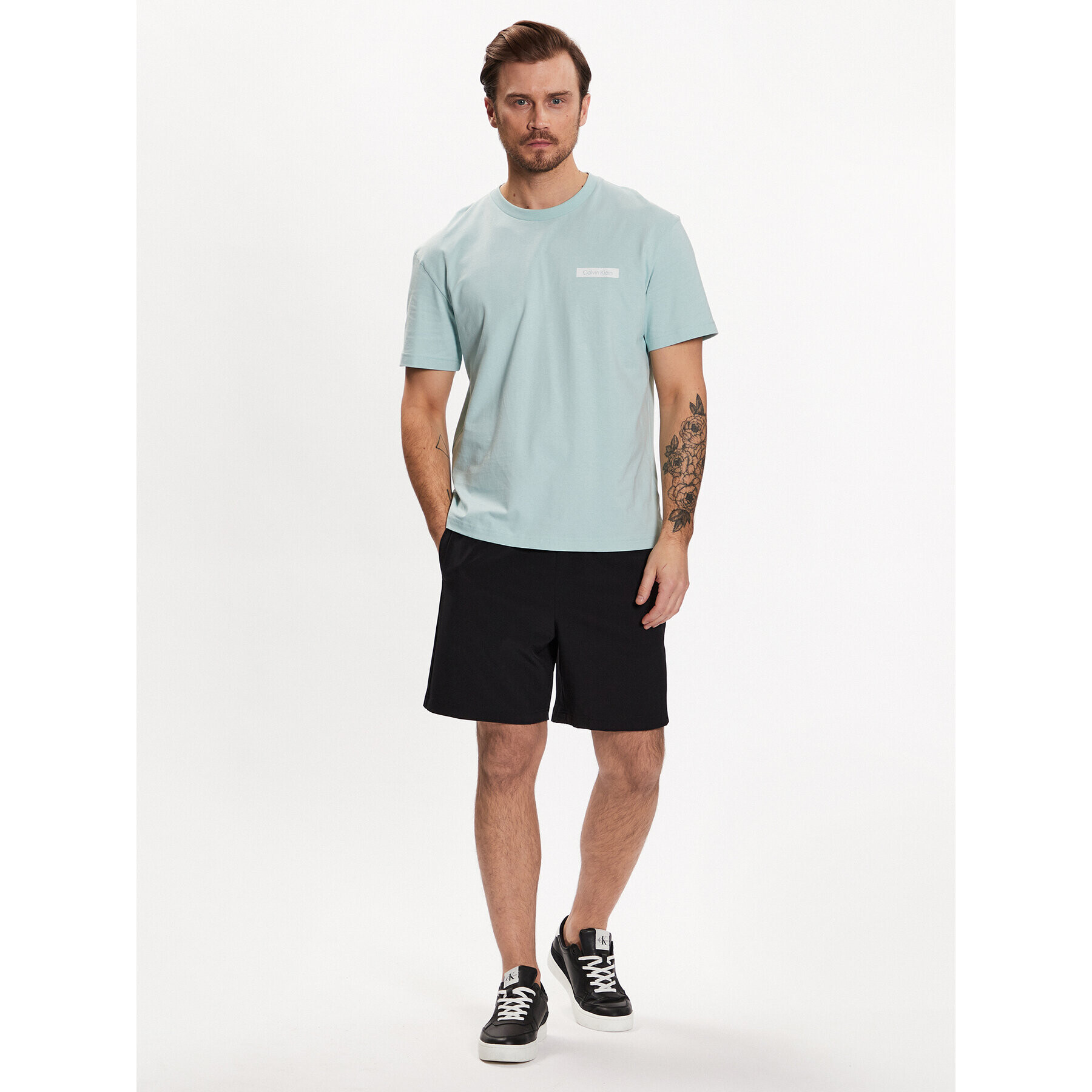 Calvin Klein Тишърт Matte Back K10K111124 Зелен Relaxed Fit - Pepit.bg
