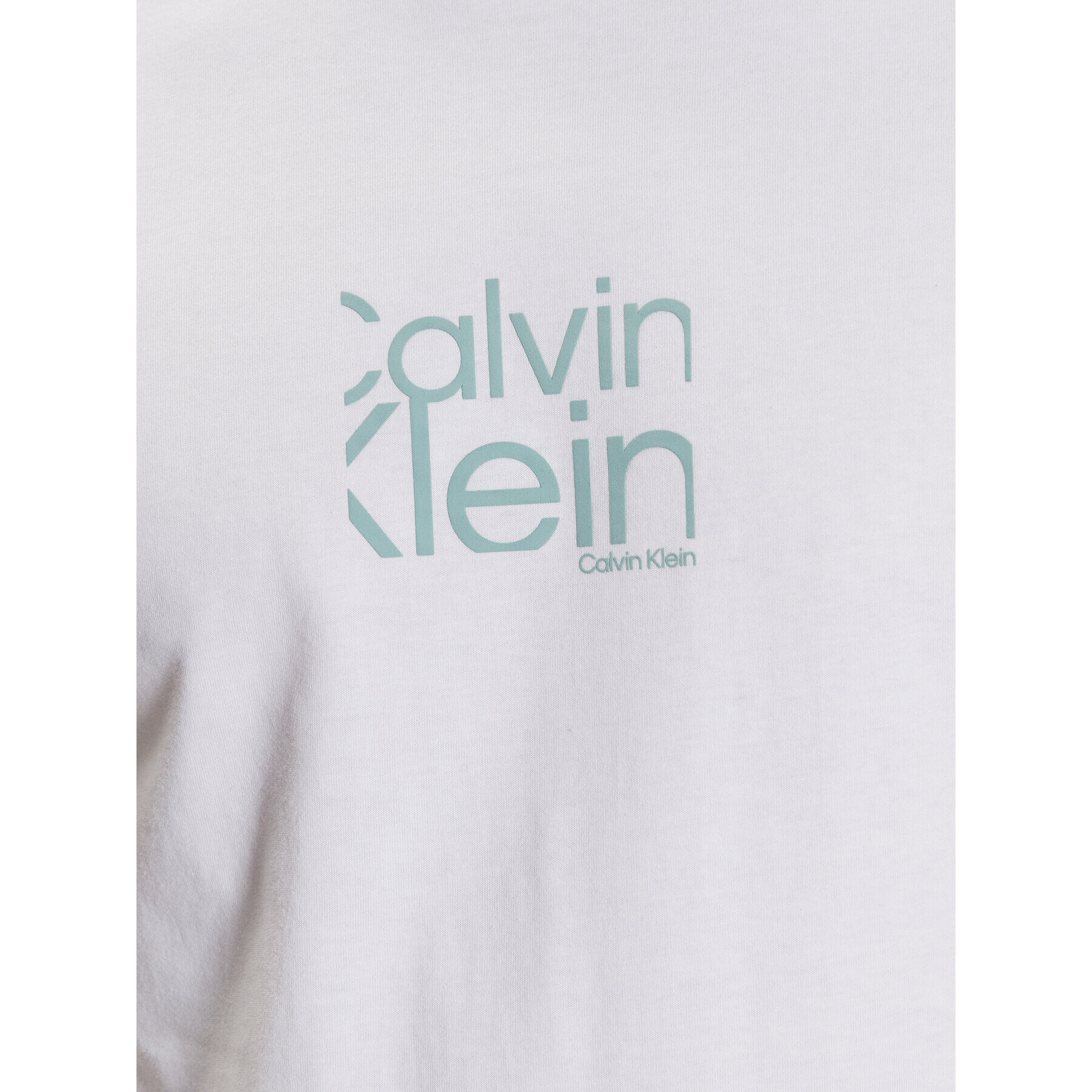 Calvin Klein Тишърт Mattie Front Logo K10K111122 Бял Regular Fit - Pepit.bg