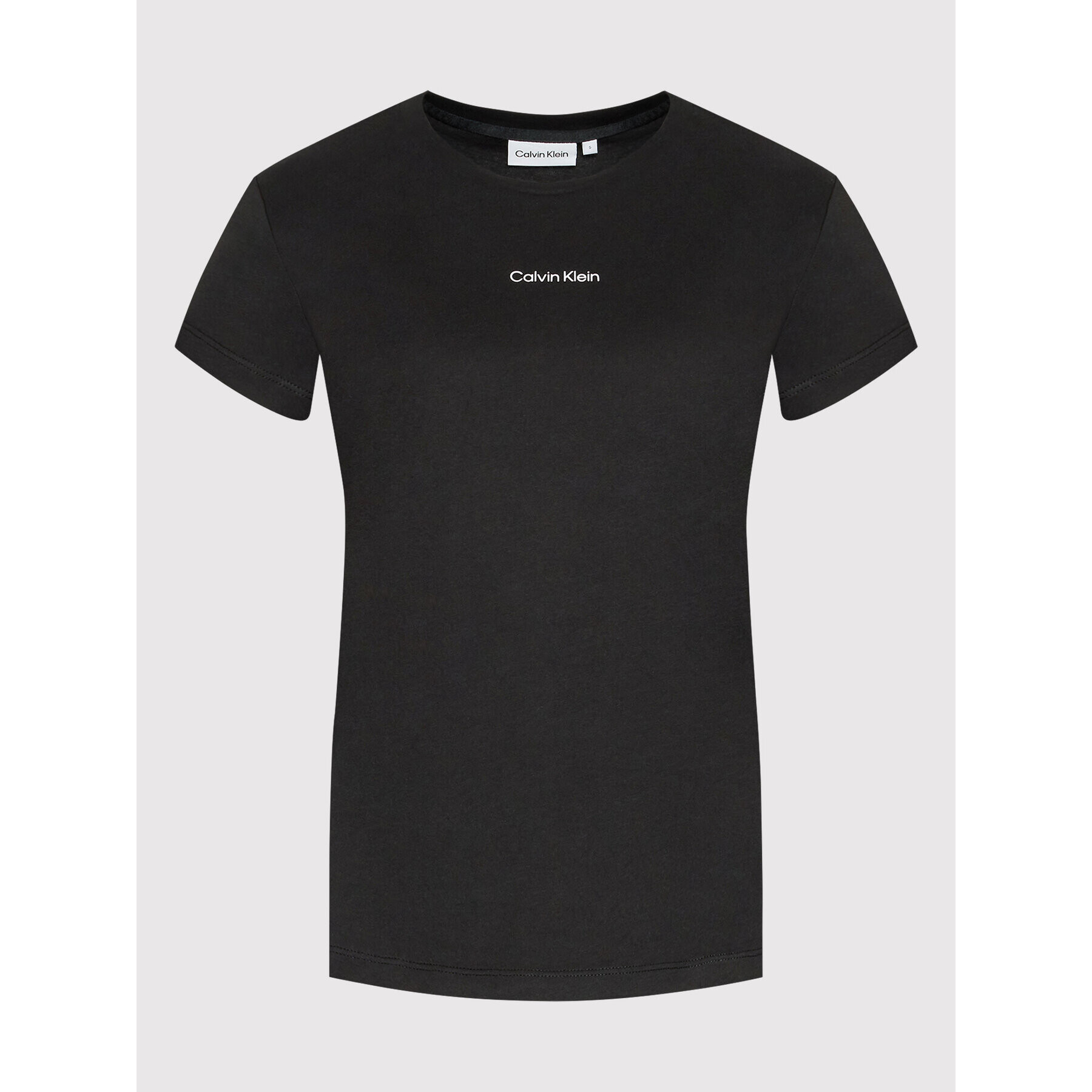Calvin Klein Тишърт Micro Logo K20K203677 Черен Regular Fit - Pepit.bg
