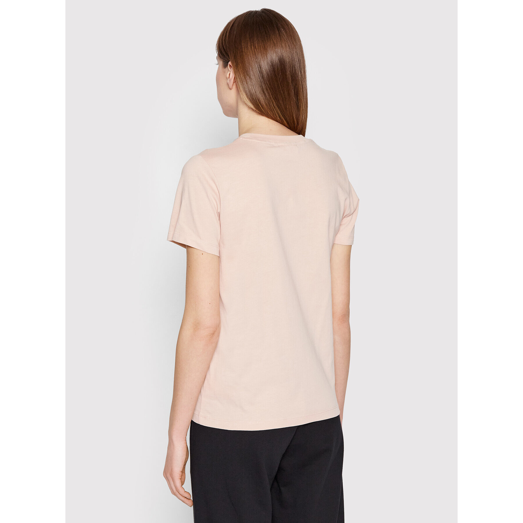 Calvin Klein Тишърт Micro Logo K20K203677 Розов Regular Fit - Pepit.bg