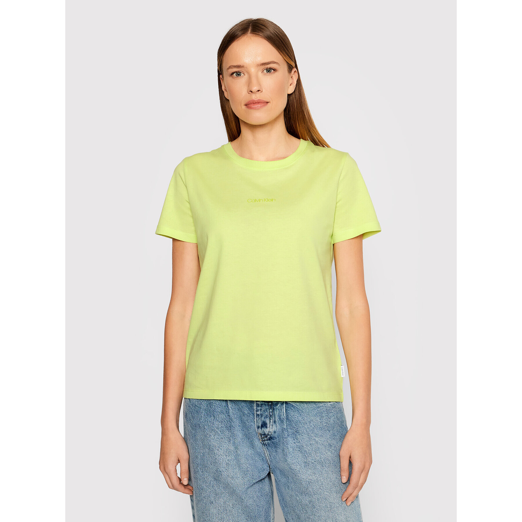 Calvin Klein Тишърт Mini K20K202912 Зелен Regular Fit - Pepit.bg