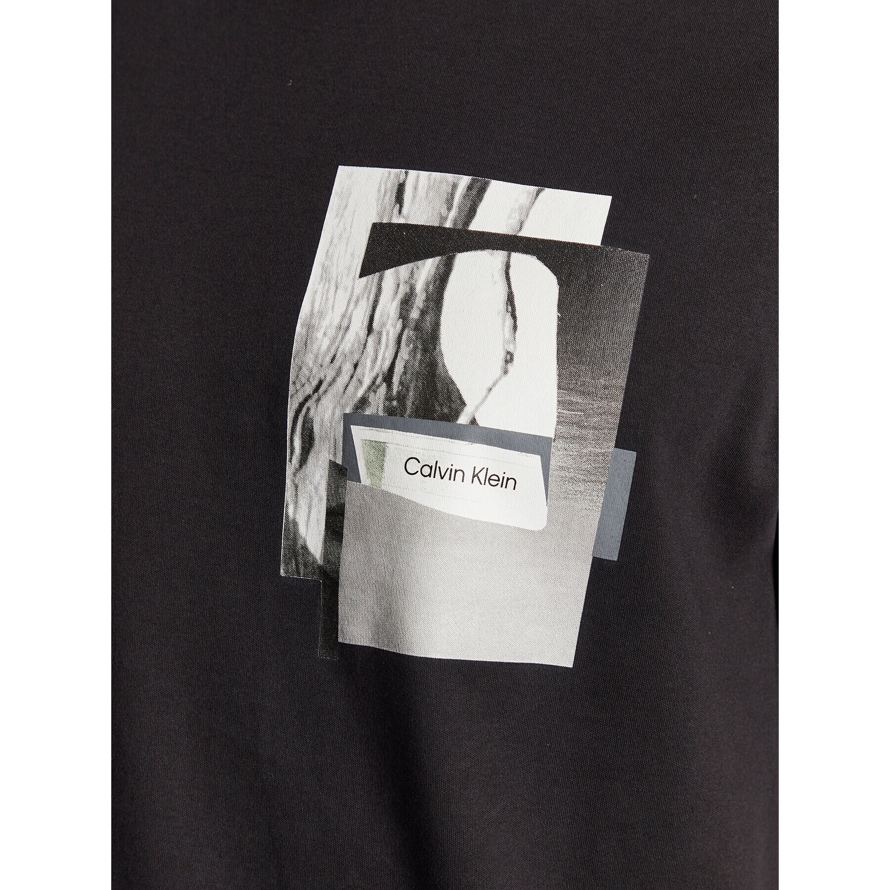 Calvin Klein Тишърт Modern Graphic K10K110792 Черен Regular Fit - Pepit.bg