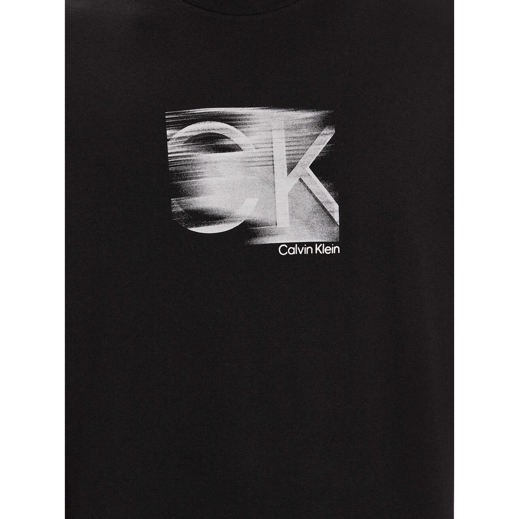 Calvin Klein Тишърт Motion Logo K10K111126 Черен Regular Fit - Pepit.bg