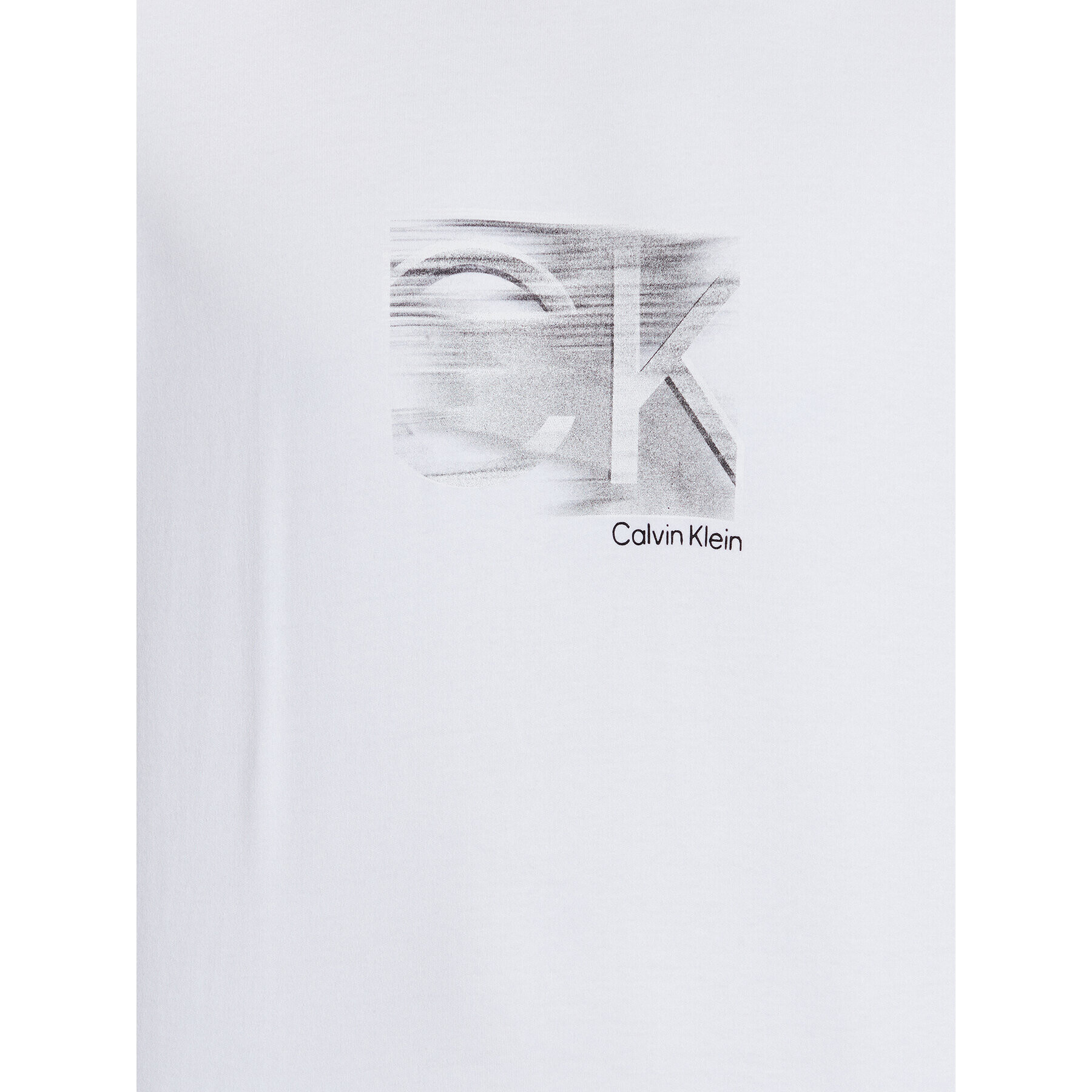 Calvin Klein Тишърт Motion Logo Modern Comfort Tee K10K111126 Бял Regular Fit - Pepit.bg