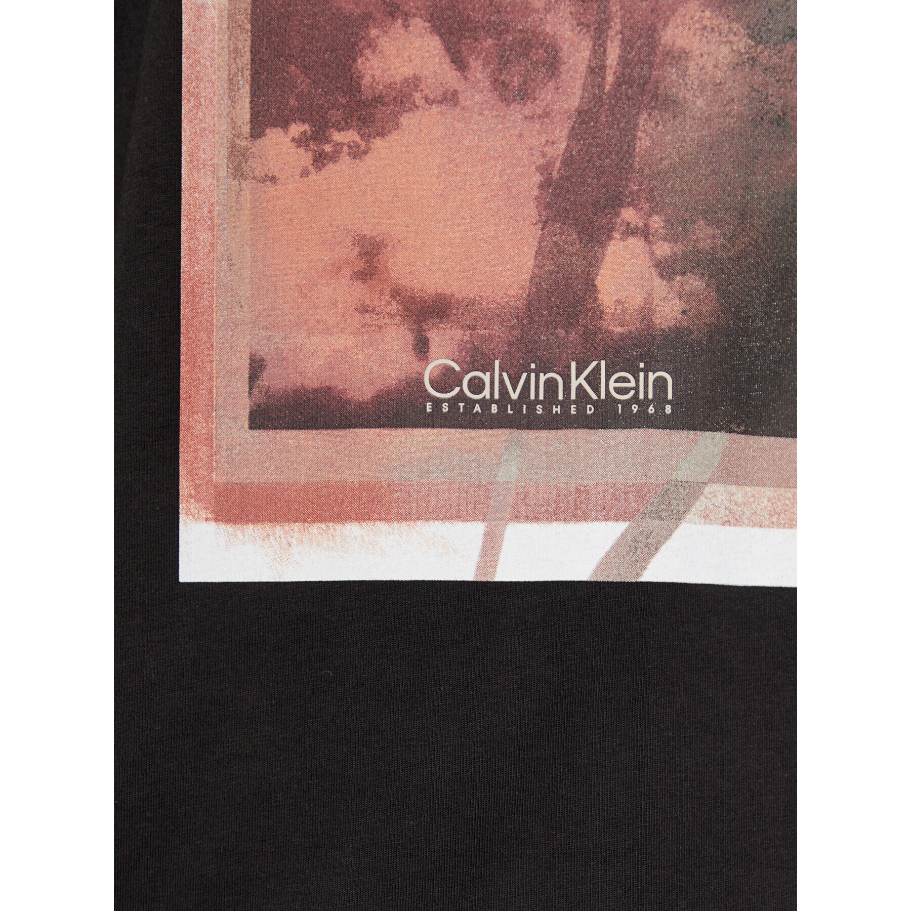 Calvin Klein Тишърт Photo Print K10K112758 Черен Regular Fit - Pepit.bg