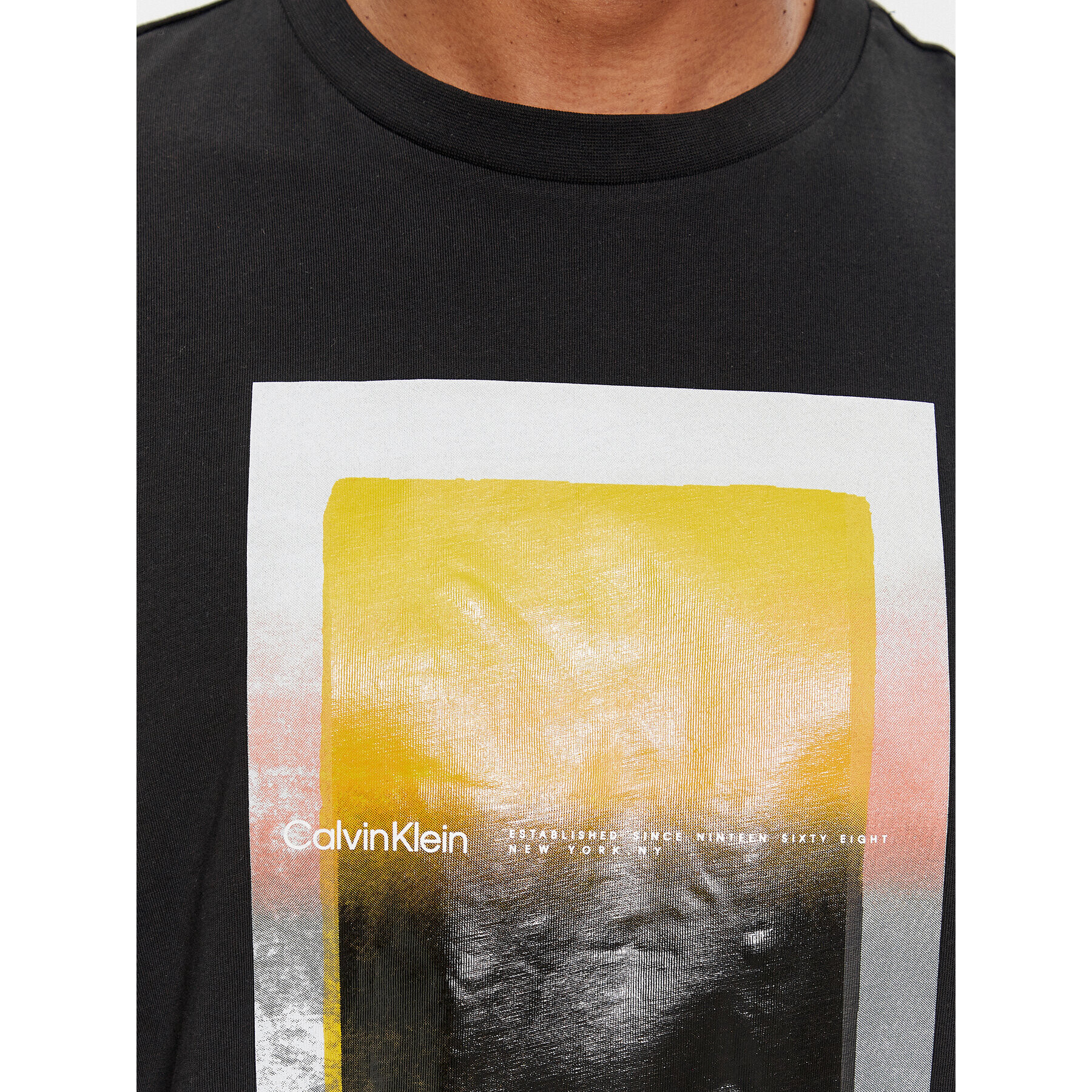Calvin Klein Тишърт Sense Layer K10K112394 Черен Regular Fit - Pepit.bg