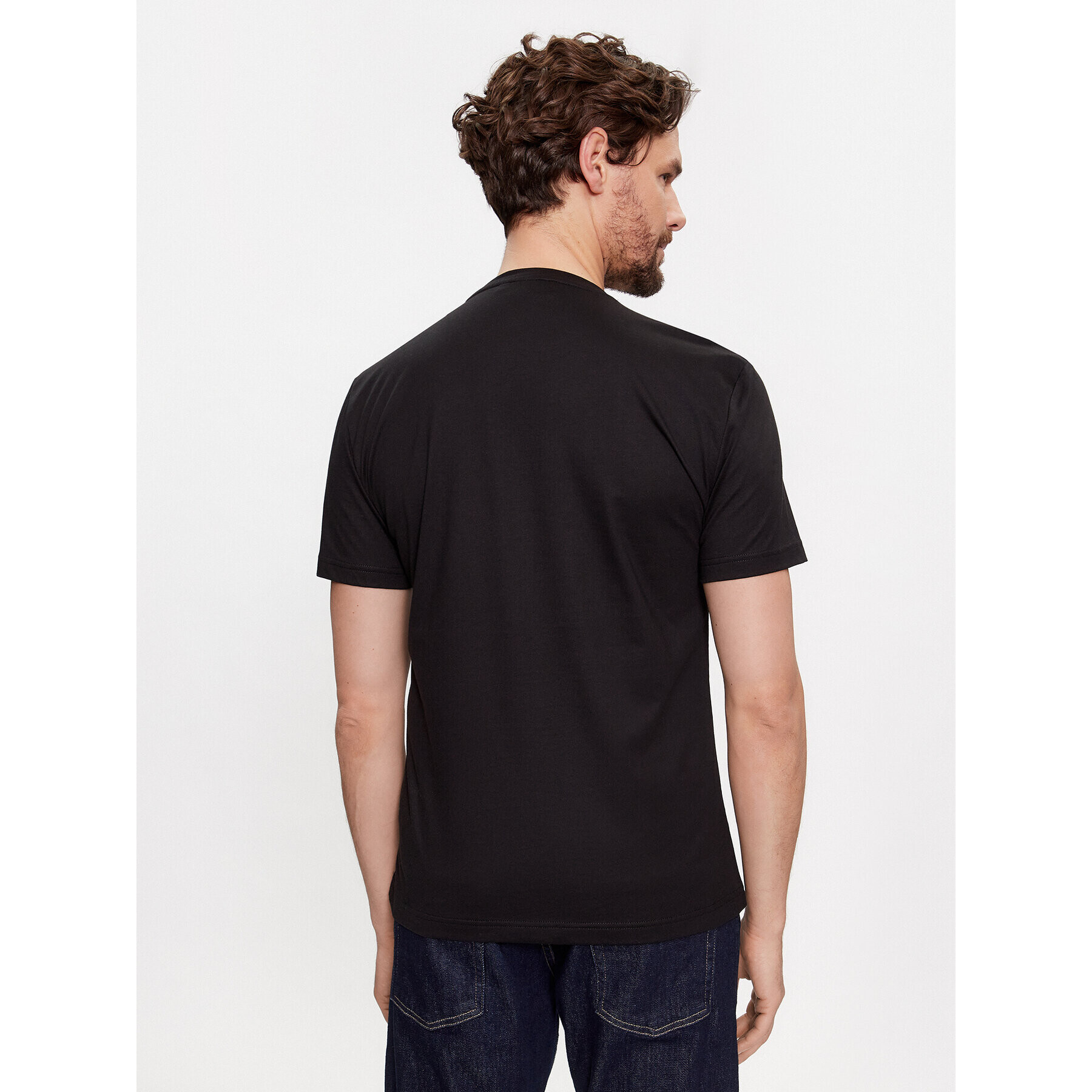 Calvin Klein Тишърт Smooth Cotton T-Shirt K10K112229 Черен Regular Fit - Pepit.bg