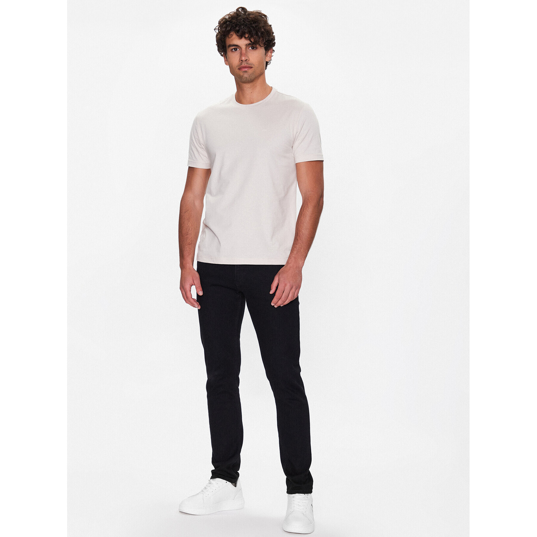 Calvin Klein Тишърт Smooth K10K110589 Бежов Regular Fit - Pepit.bg