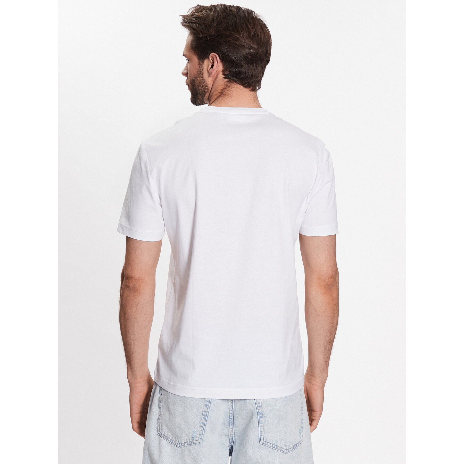Calvin Klein Тишърт Smooth K10K110589 Бял Regular Fit - Pepit.bg