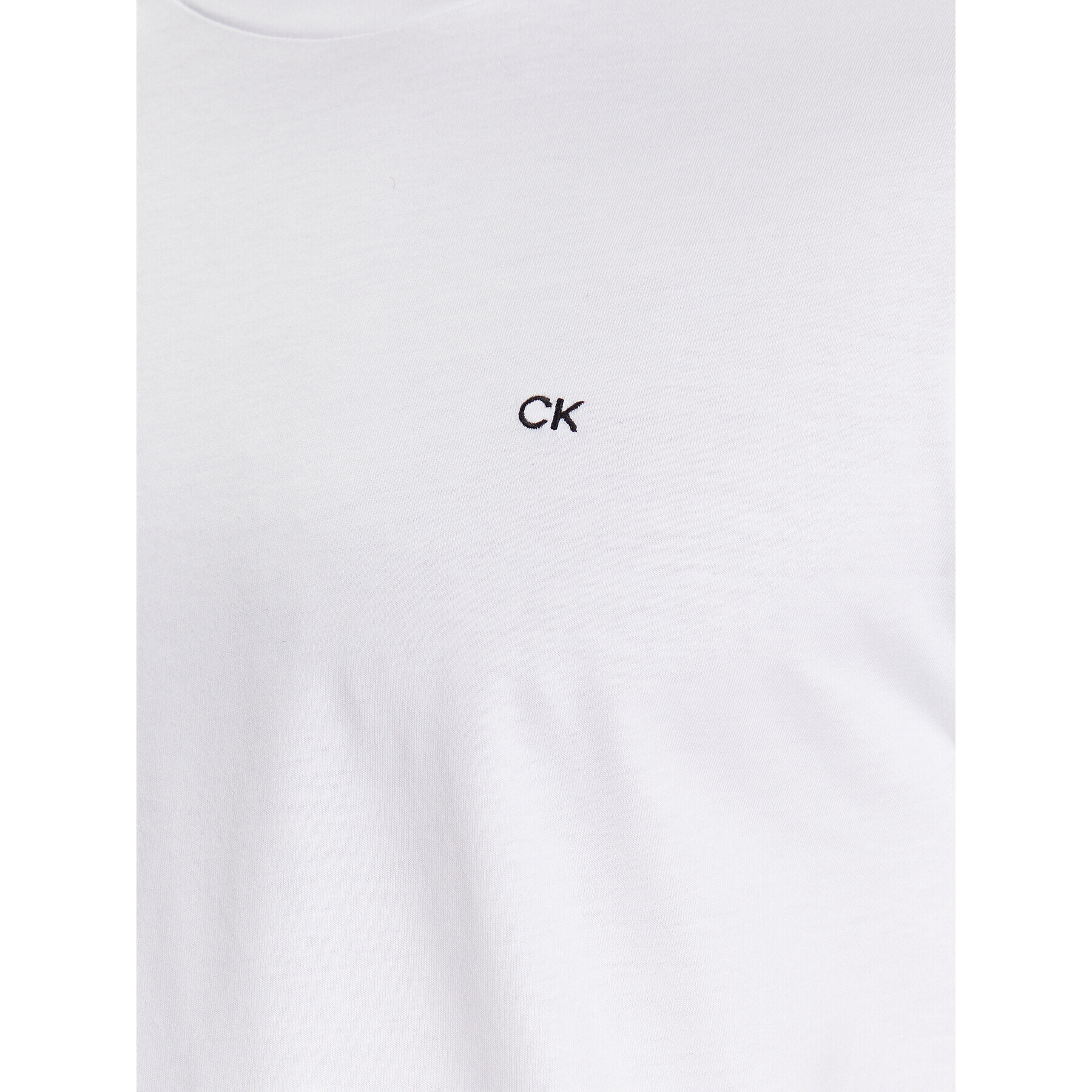Calvin Klein Тишърт Smooth K10K110589 Бял Regular Fit - Pepit.bg