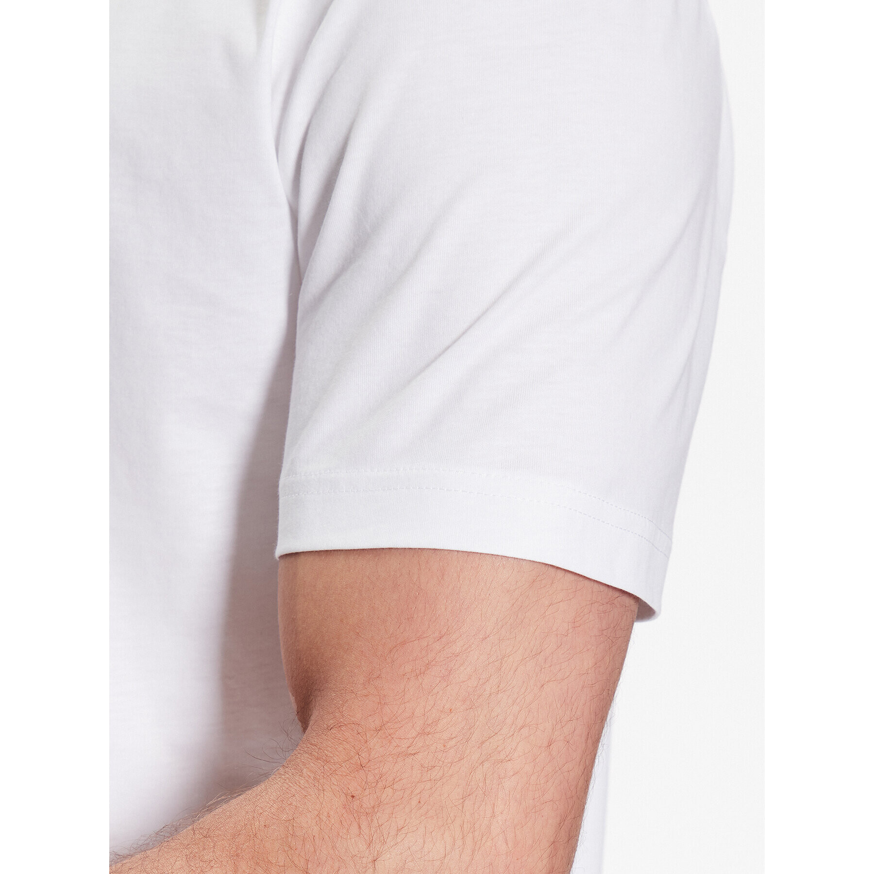 Calvin Klein Тишърт Smooth K10K110589 Бял Regular Fit - Pepit.bg