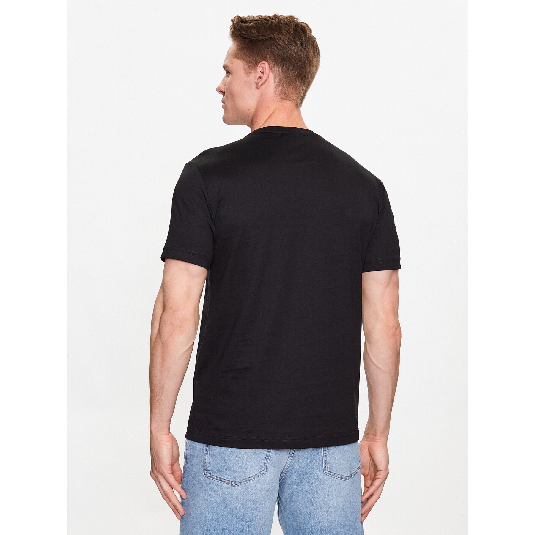 Calvin Klein Тишърт Smooth K10K110589 Черен Regular Fit - Pepit.bg