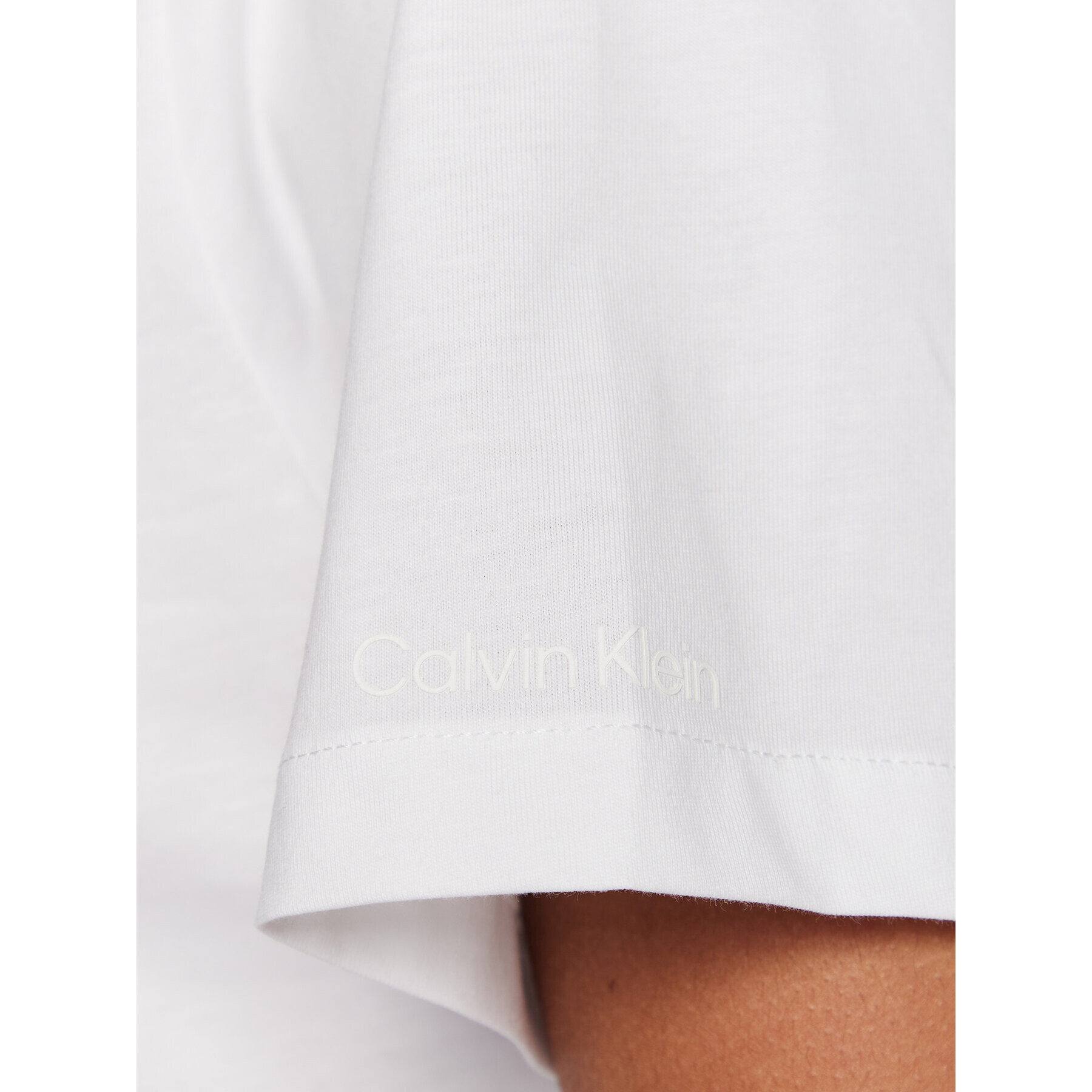 Calvin Klein Тишърт Smooth K20K205338 Бял Regular Fit - Pepit.bg