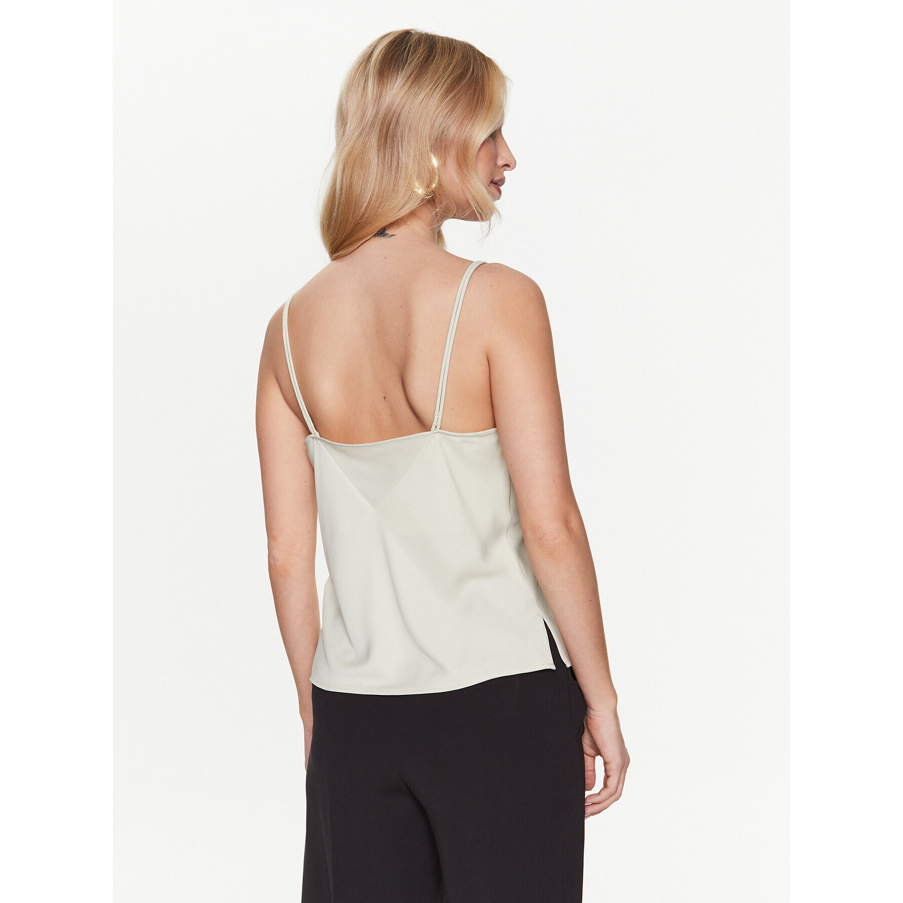 Calvin Klein топ Cami K20K205543 Зелен Regular Fit - Pepit.bg