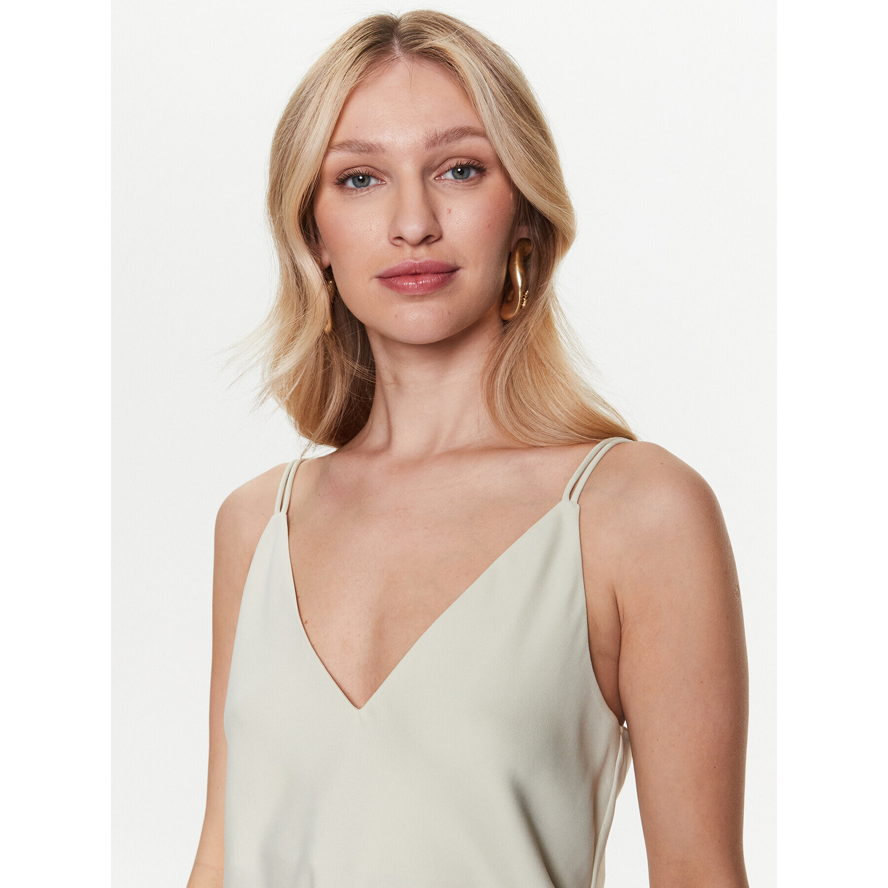 Calvin Klein топ Cami K20K205543 Зелен Regular Fit - Pepit.bg