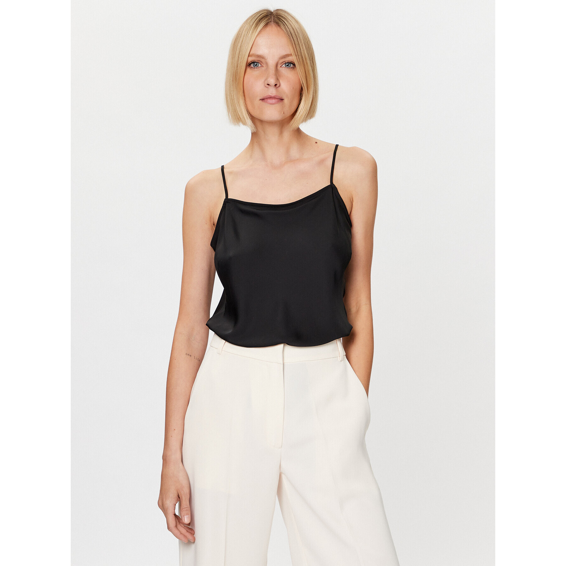 Calvin Klein топ Cami K20K205844 Черен Regular Fit - Pepit.bg