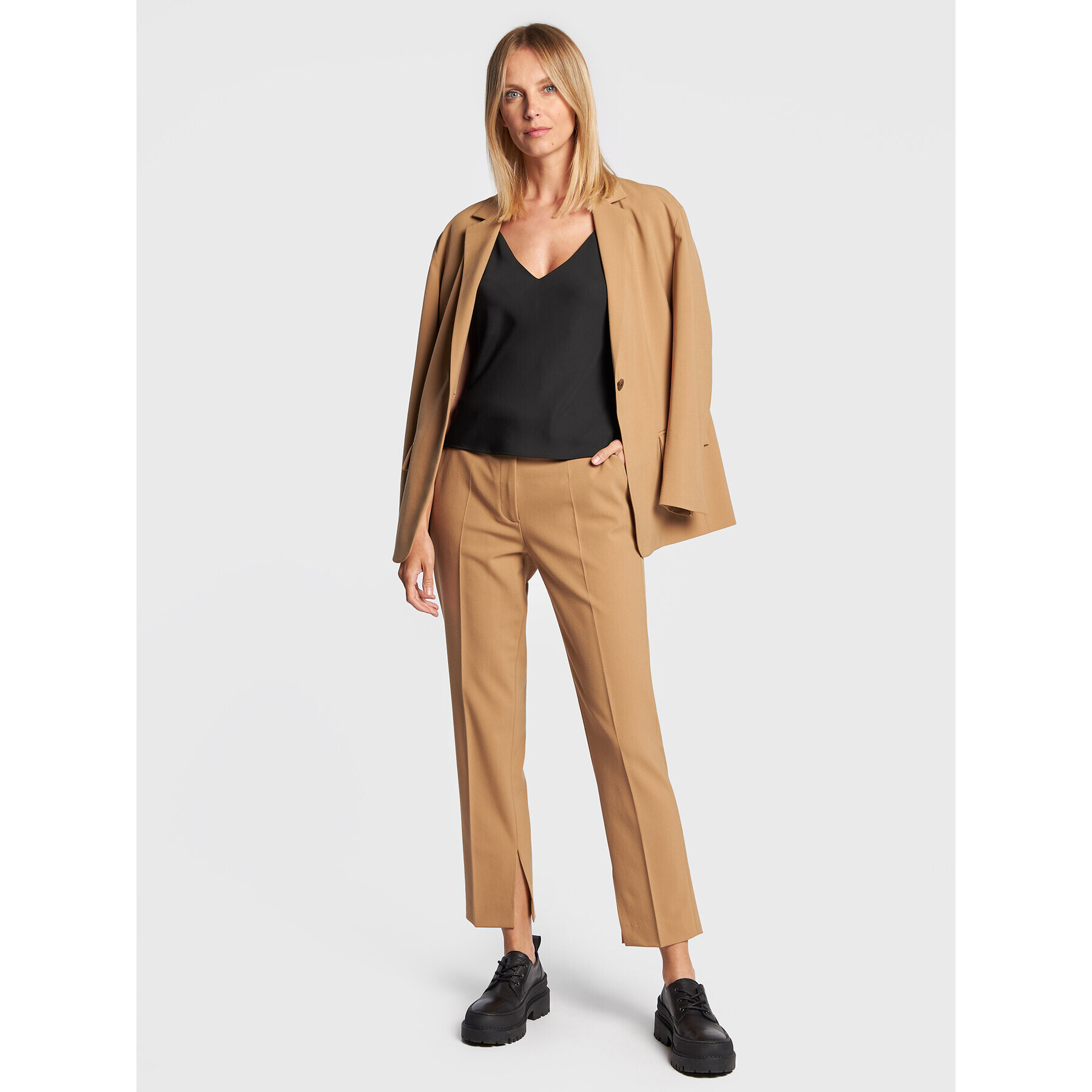 Calvin Klein топ K20K205543 Черен Regular Fit - Pepit.bg