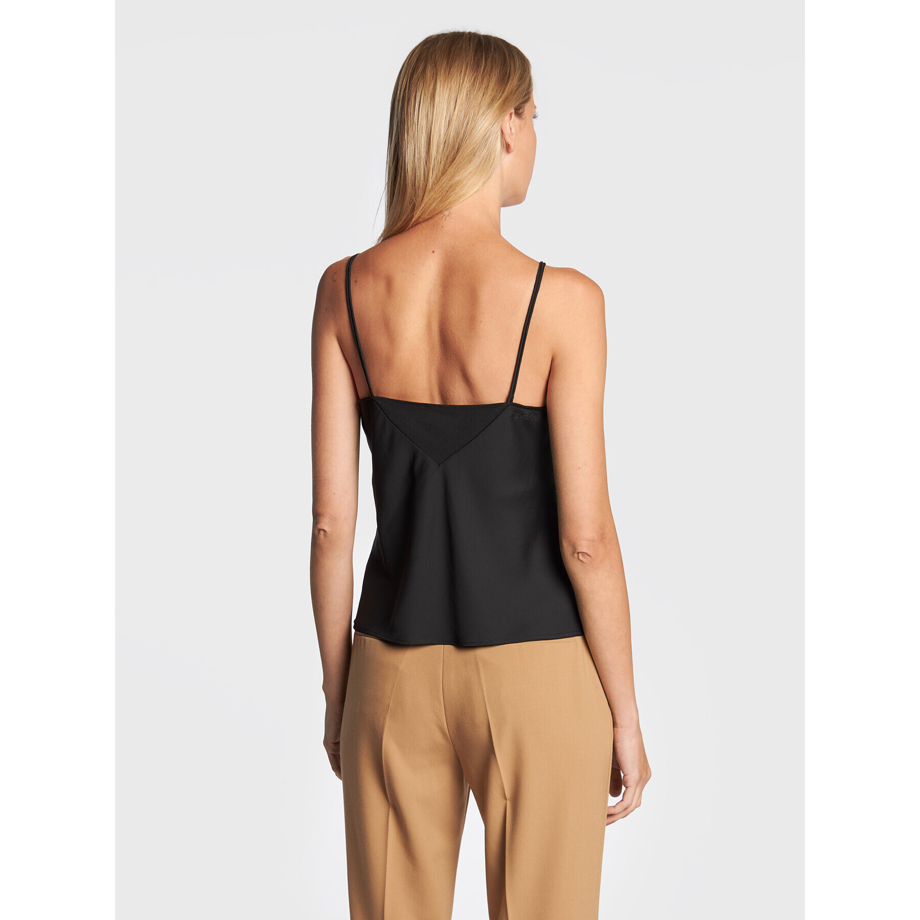 Calvin Klein топ K20K205543 Черен Regular Fit - Pepit.bg