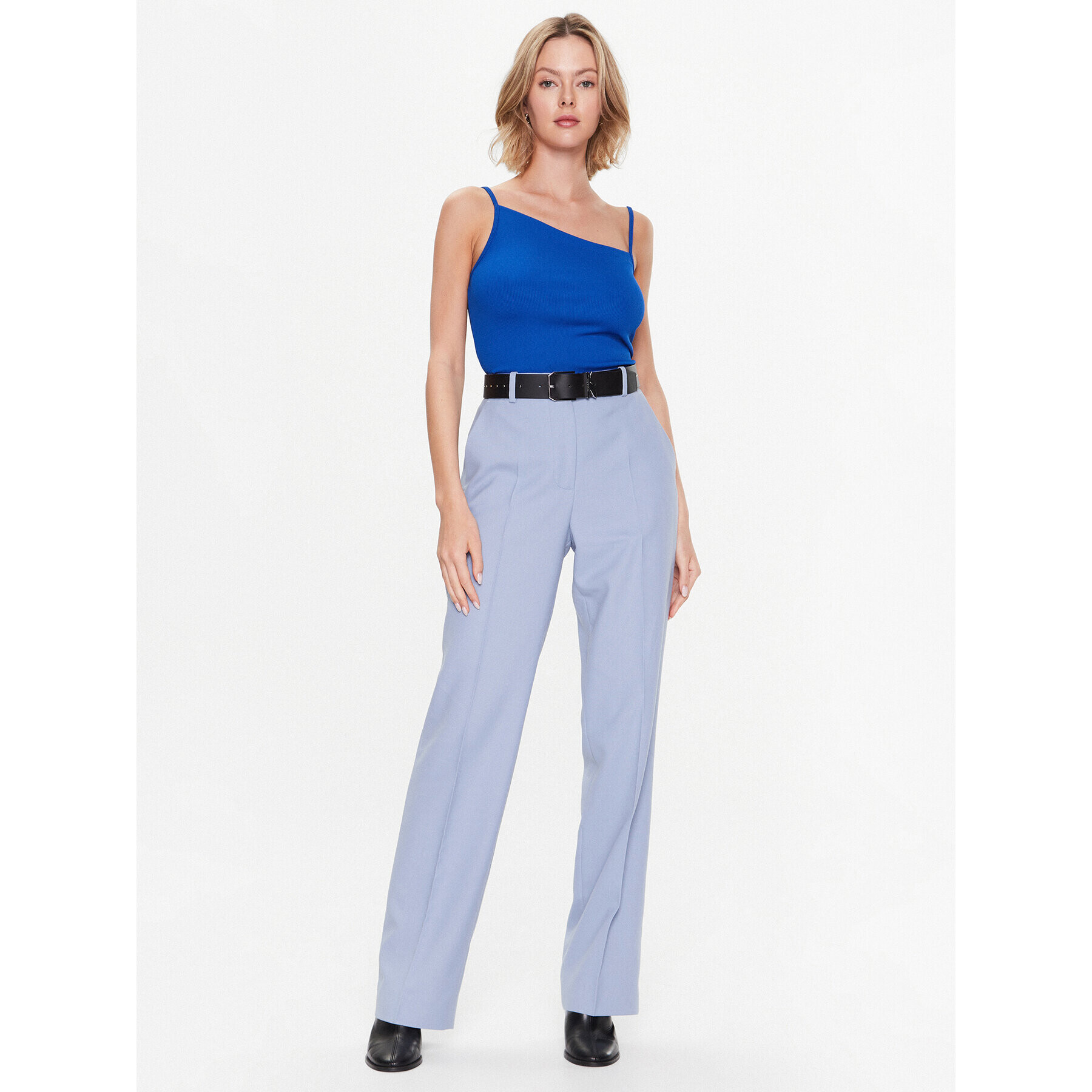 Calvin Klein топ Q-Nova Asymetric K20K205571 Син Slim Fit - Pepit.bg