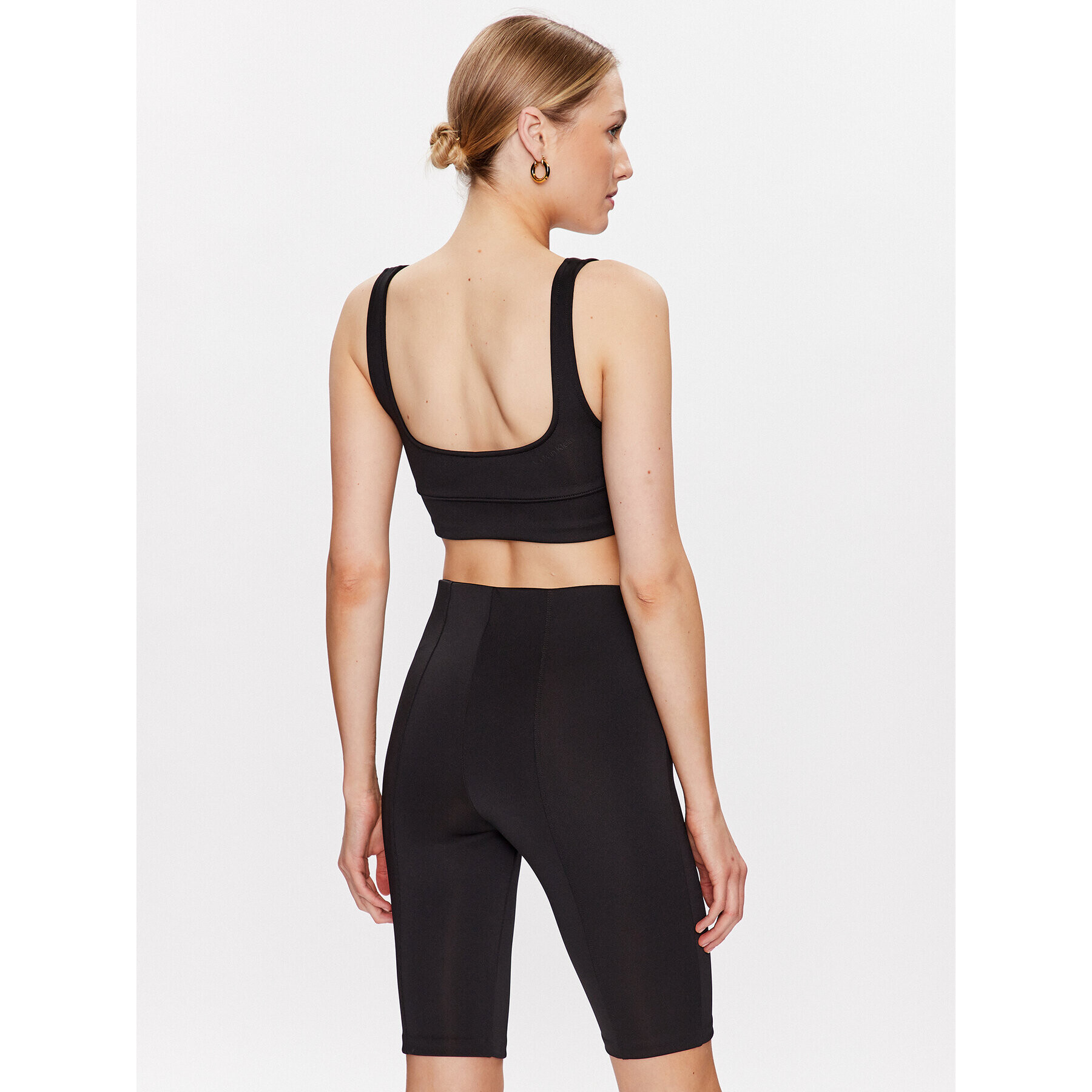 Calvin Klein топ Technical nit Bralette K20K205211 Черен Slim Fit - Pepit.bg