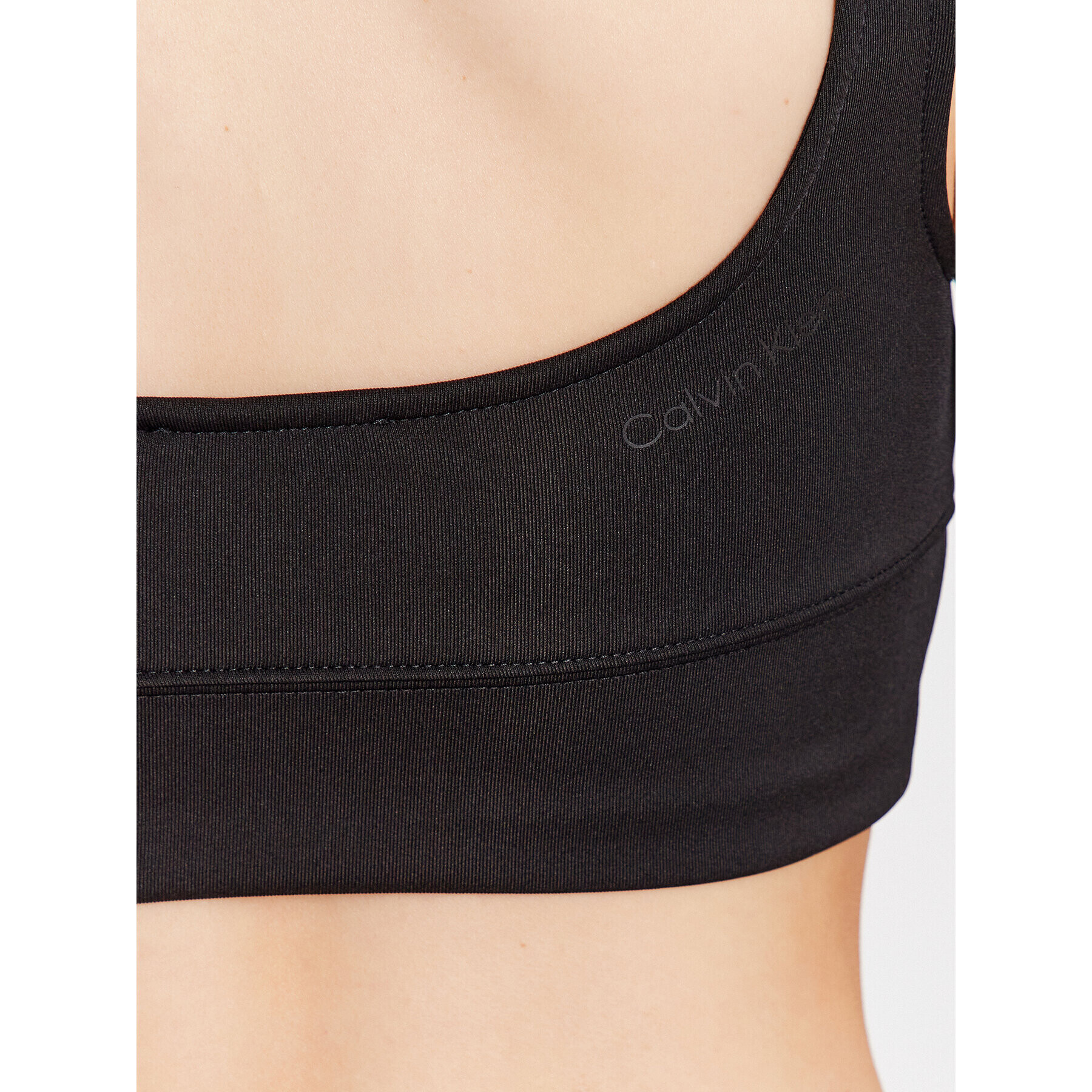 Calvin Klein топ Technical nit Bralette K20K205211 Черен Slim Fit - Pepit.bg