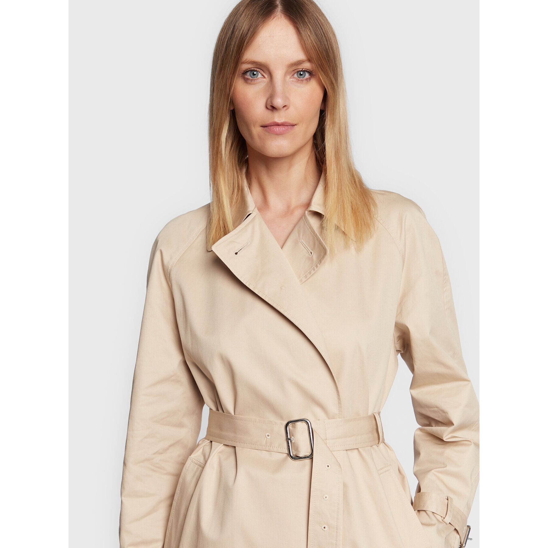 Calvin Klein Тренч Essential K20K204999 Бежов Regular Fit - Pepit.bg