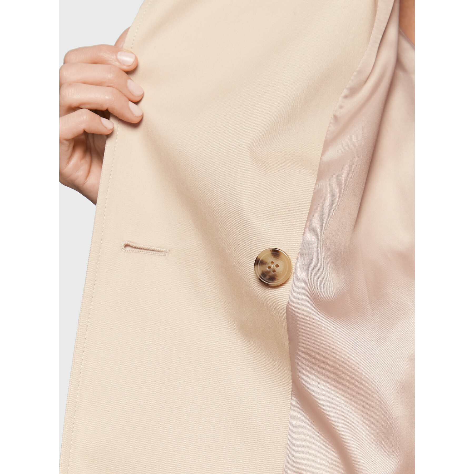 Calvin Klein Тренч Essential K20K204999 Бежов Regular Fit - Pepit.bg