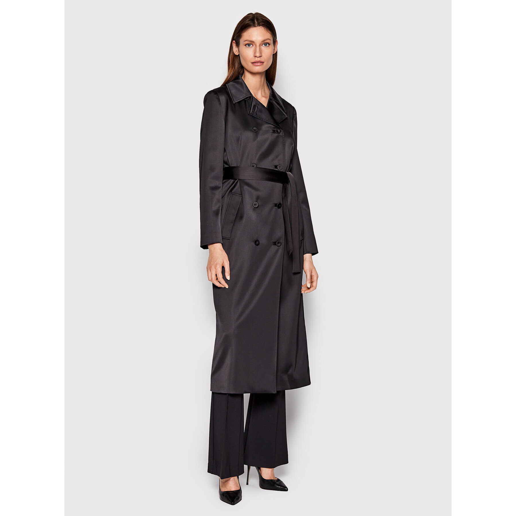 Calvin Klein Тренч K20K204157 Черен Regular Fit - Pepit.bg