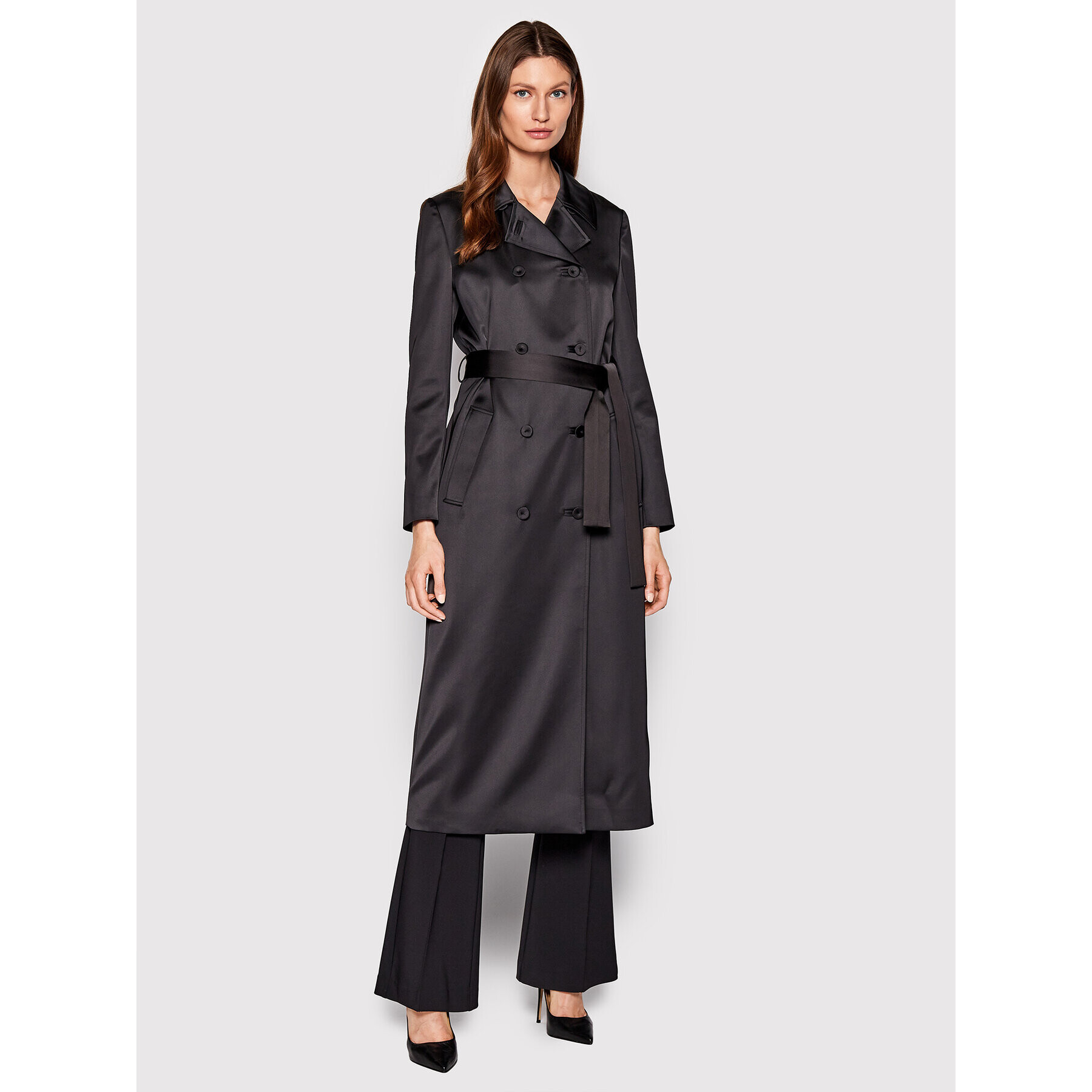 Calvin Klein Тренч K20K204157 Черен Regular Fit - Pepit.bg
