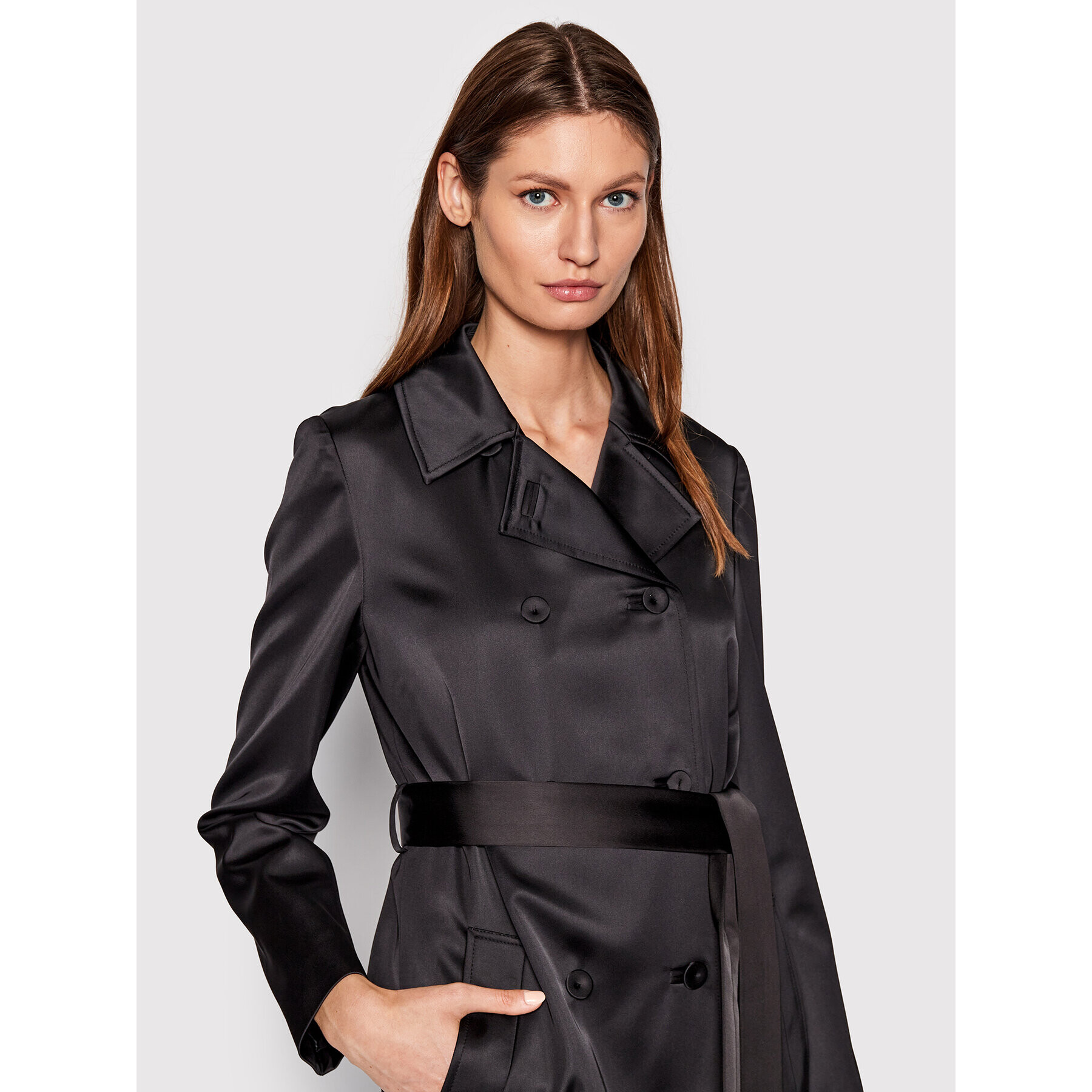 Calvin Klein Тренч K20K204157 Черен Regular Fit - Pepit.bg