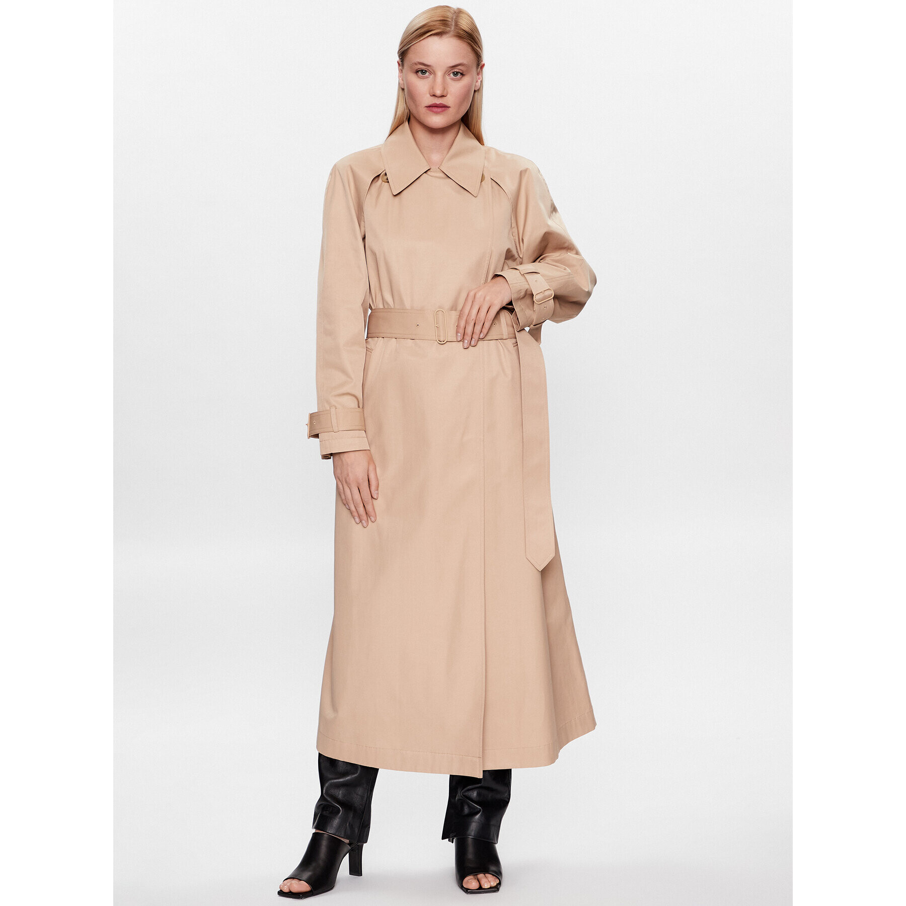 Calvin Klein Тренч K20K205498 Бежов Regular Fit - Pepit.bg