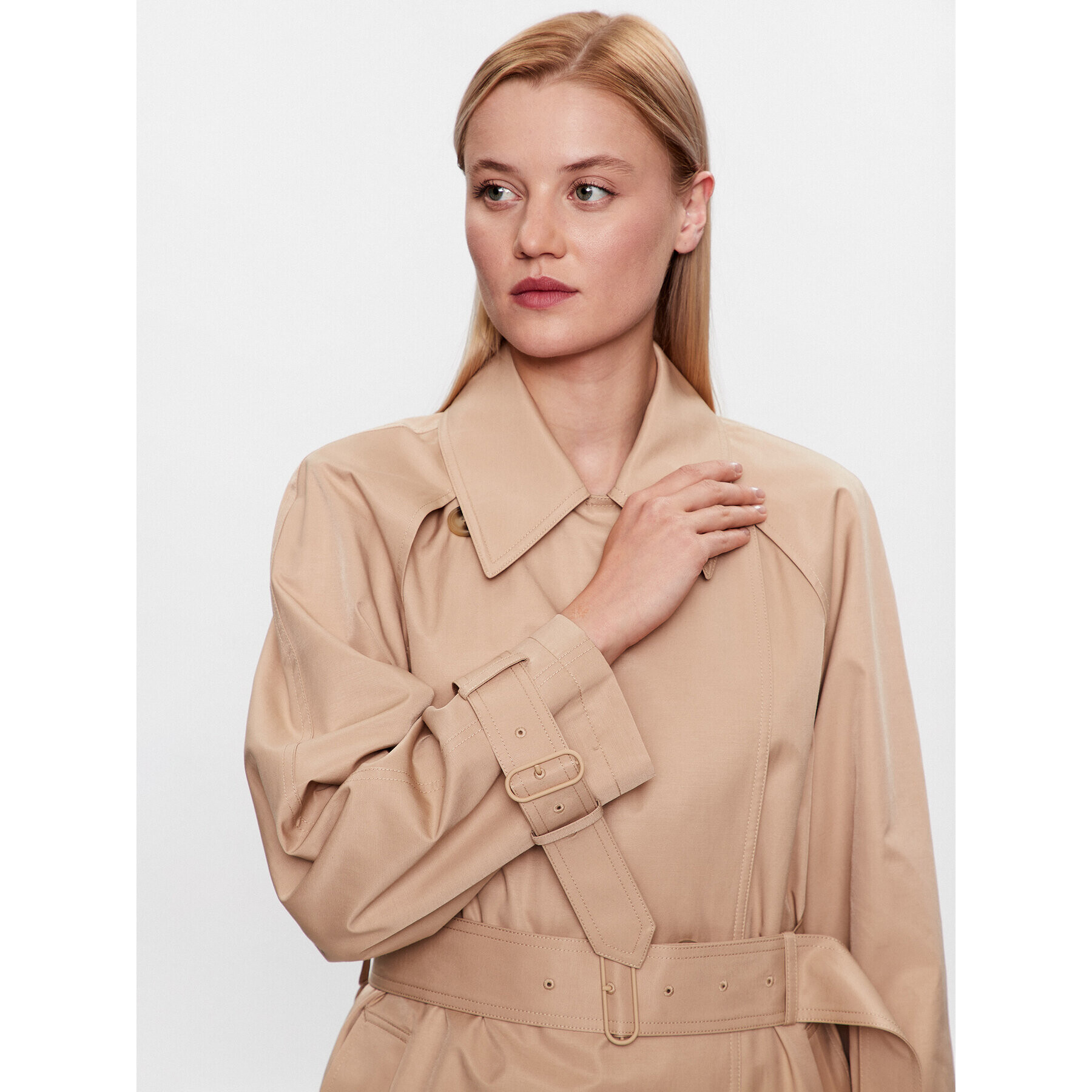 Calvin Klein Тренч K20K205498 Бежов Regular Fit - Pepit.bg
