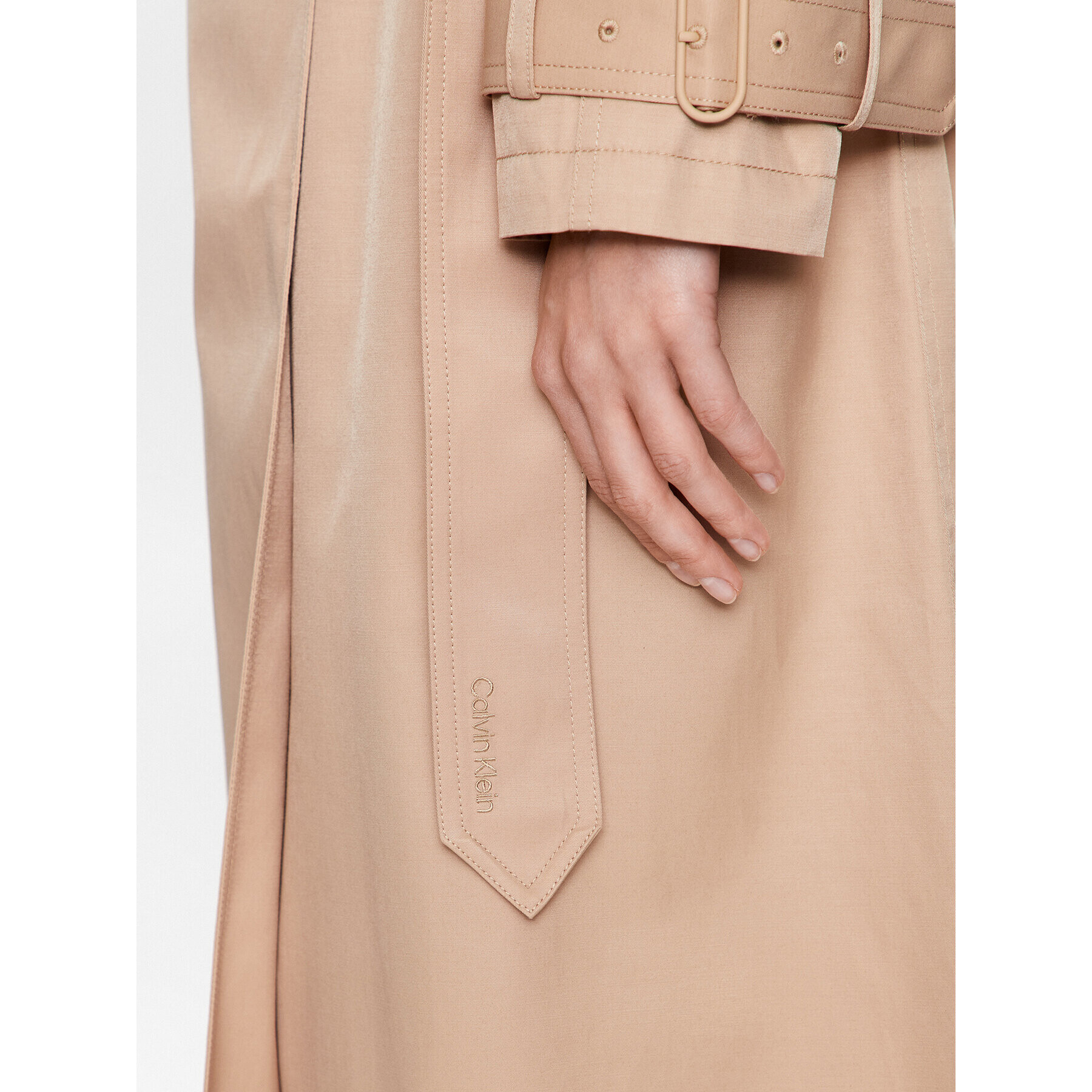 Calvin Klein Тренч K20K205498 Бежов Regular Fit - Pepit.bg