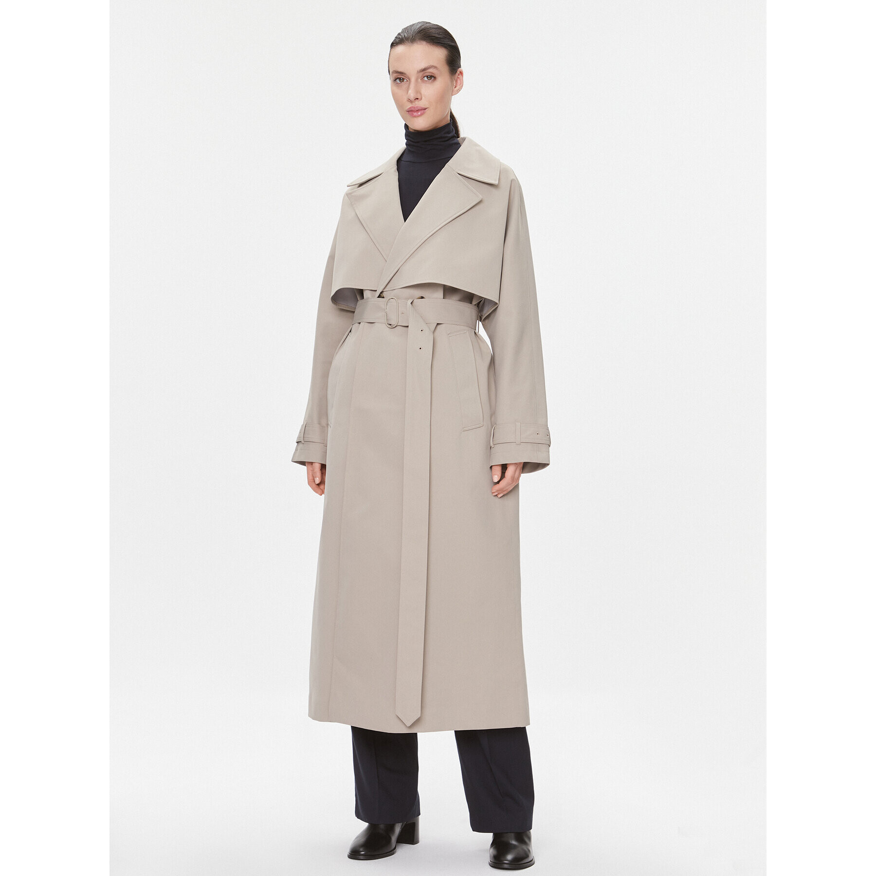Calvin Klein Тренч K20K205939 Бежов Regular Fit - Pepit.bg