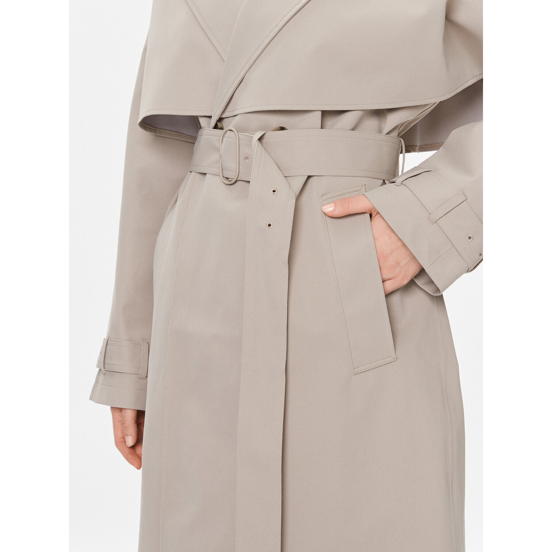 Calvin Klein Тренч K20K205939 Бежов Regular Fit - Pepit.bg