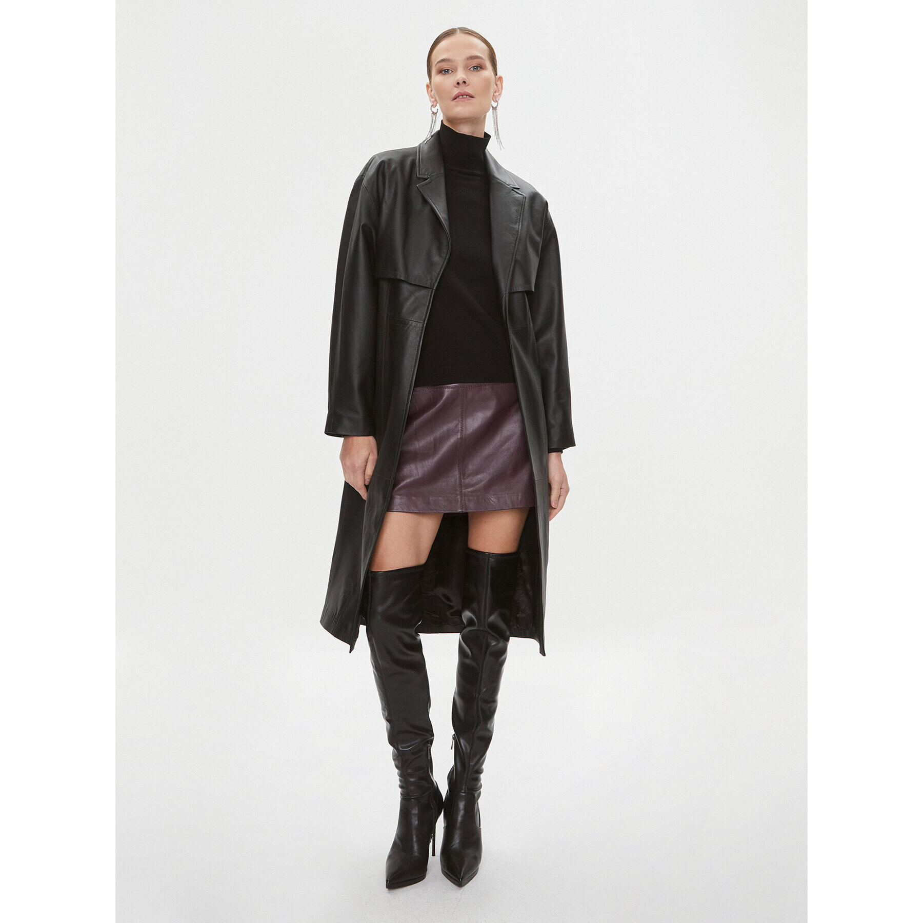 Calvin Klein Тренч K20K206719 Черен Regular Fit - Pepit.bg
