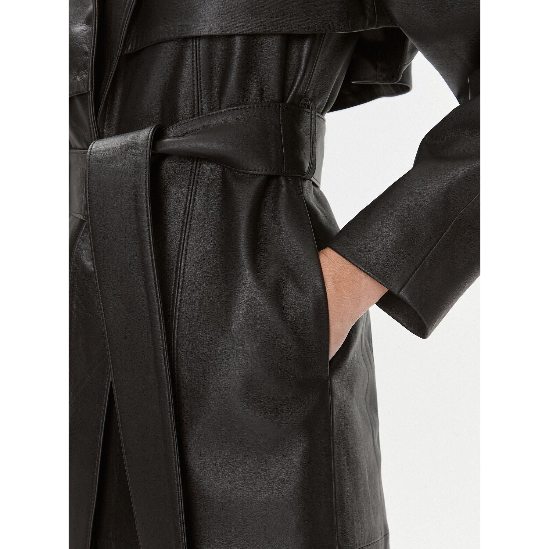 Calvin Klein Тренч K20K206719 Черен Regular Fit - Pepit.bg