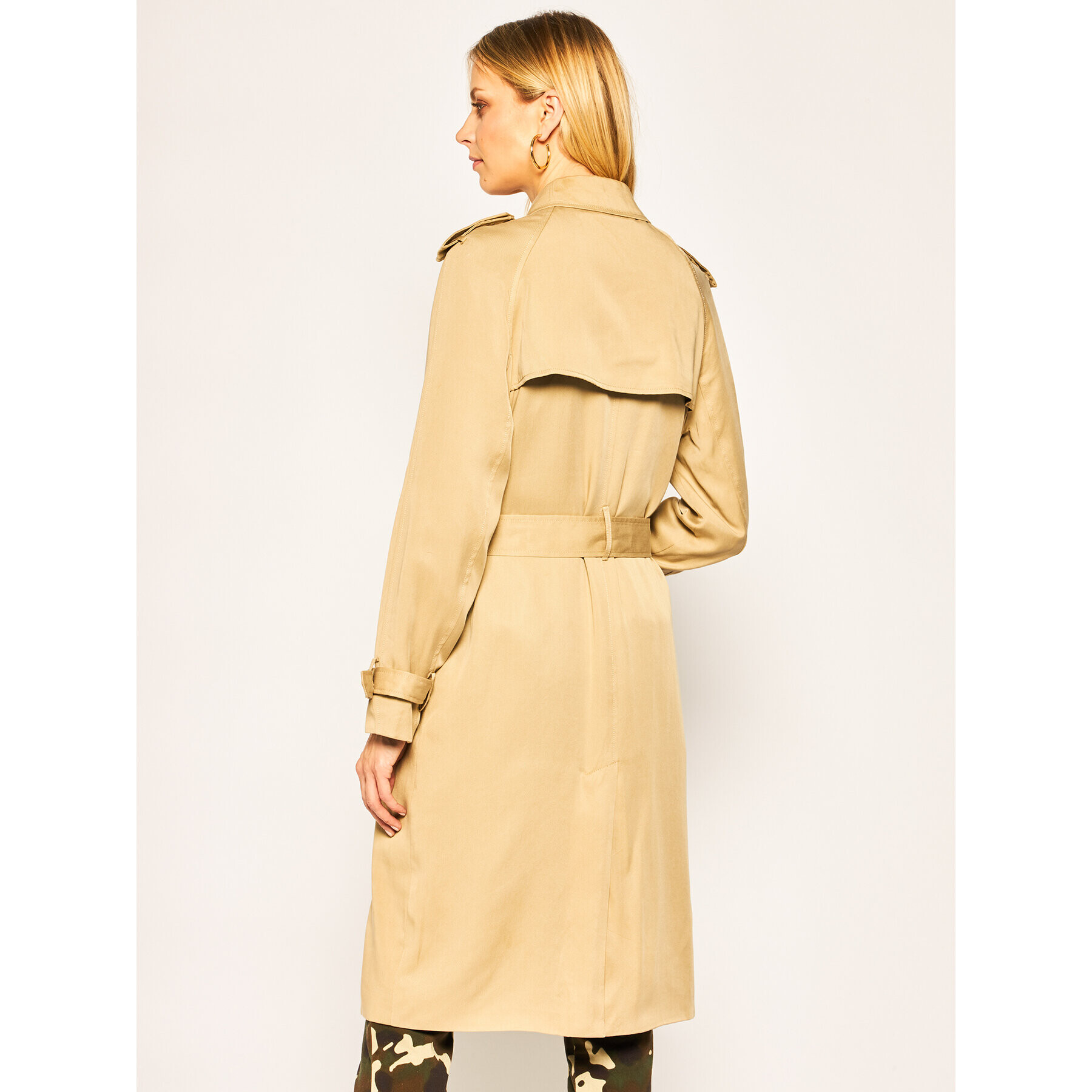 Calvin Klein Тренч Lightweight K20K201847 Кафяв Regular Fit - Pepit.bg